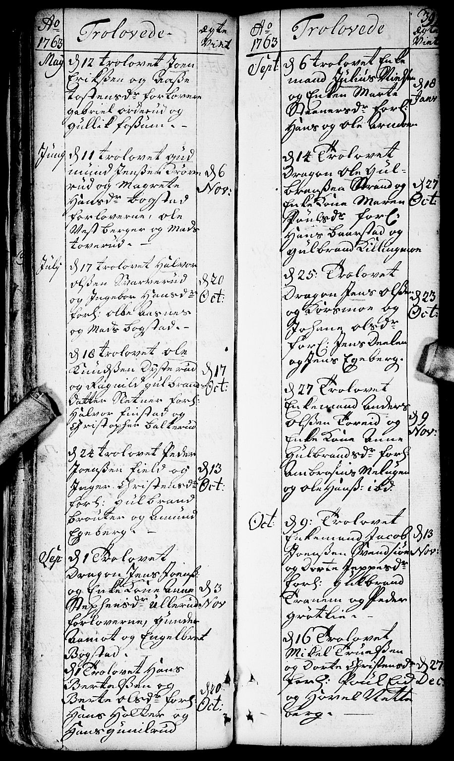 Aurskog prestekontor Kirkebøker, SAO/A-10304a/F/Fa/L0002: Parish register (official) no. I 2, 1735-1766, p. 39