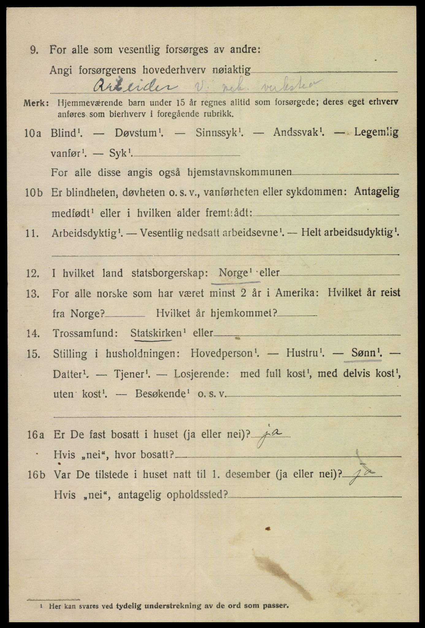 SAK, 1920 census for Hisøy, 1920, p. 3969