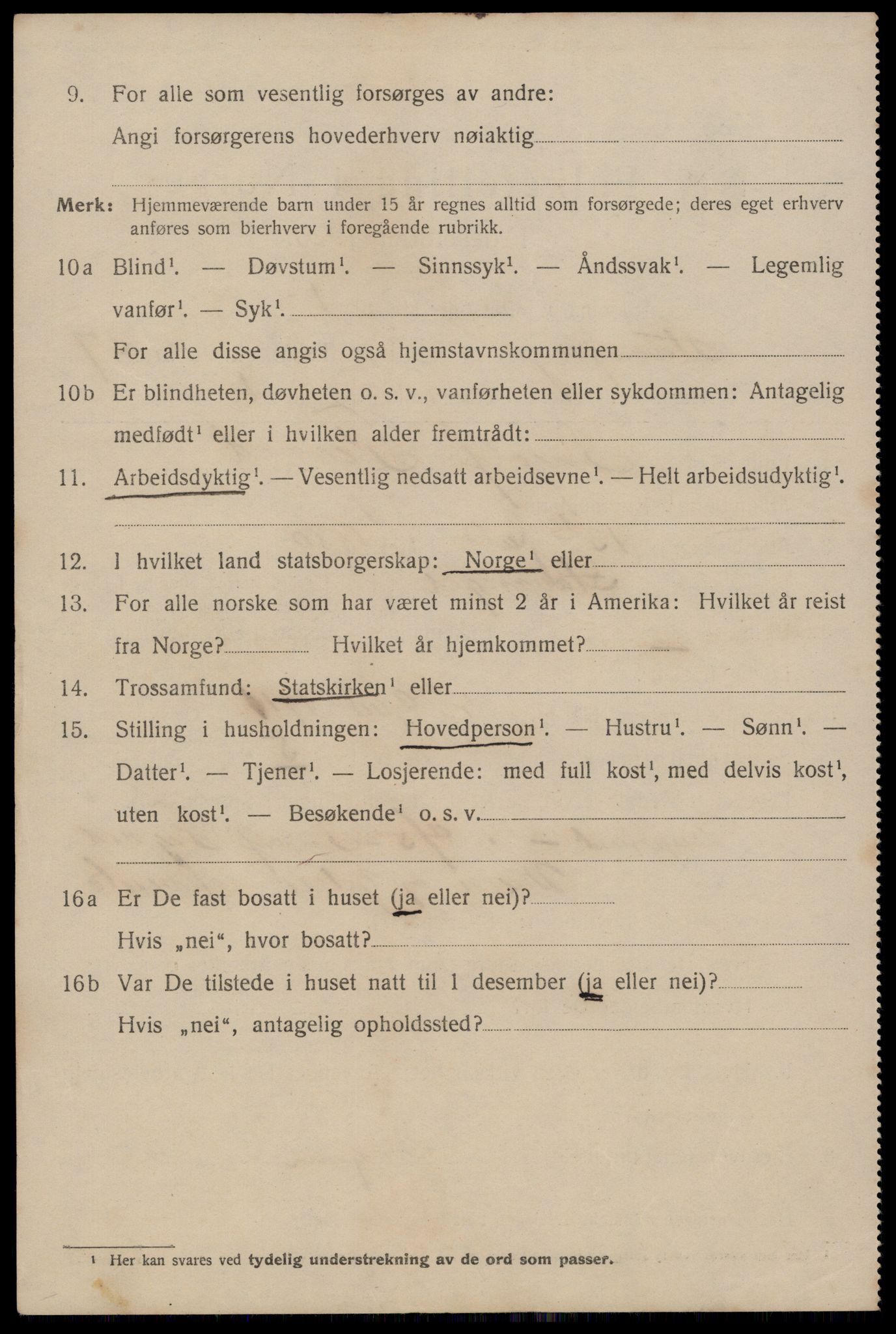 SAST, 1920 census for Stavanger, 1920, p. 97257