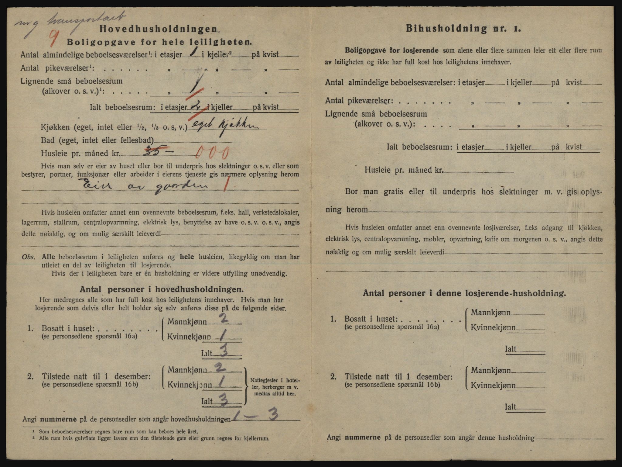 SATØ, 1920 census for Harstad, 1920, p. 1638