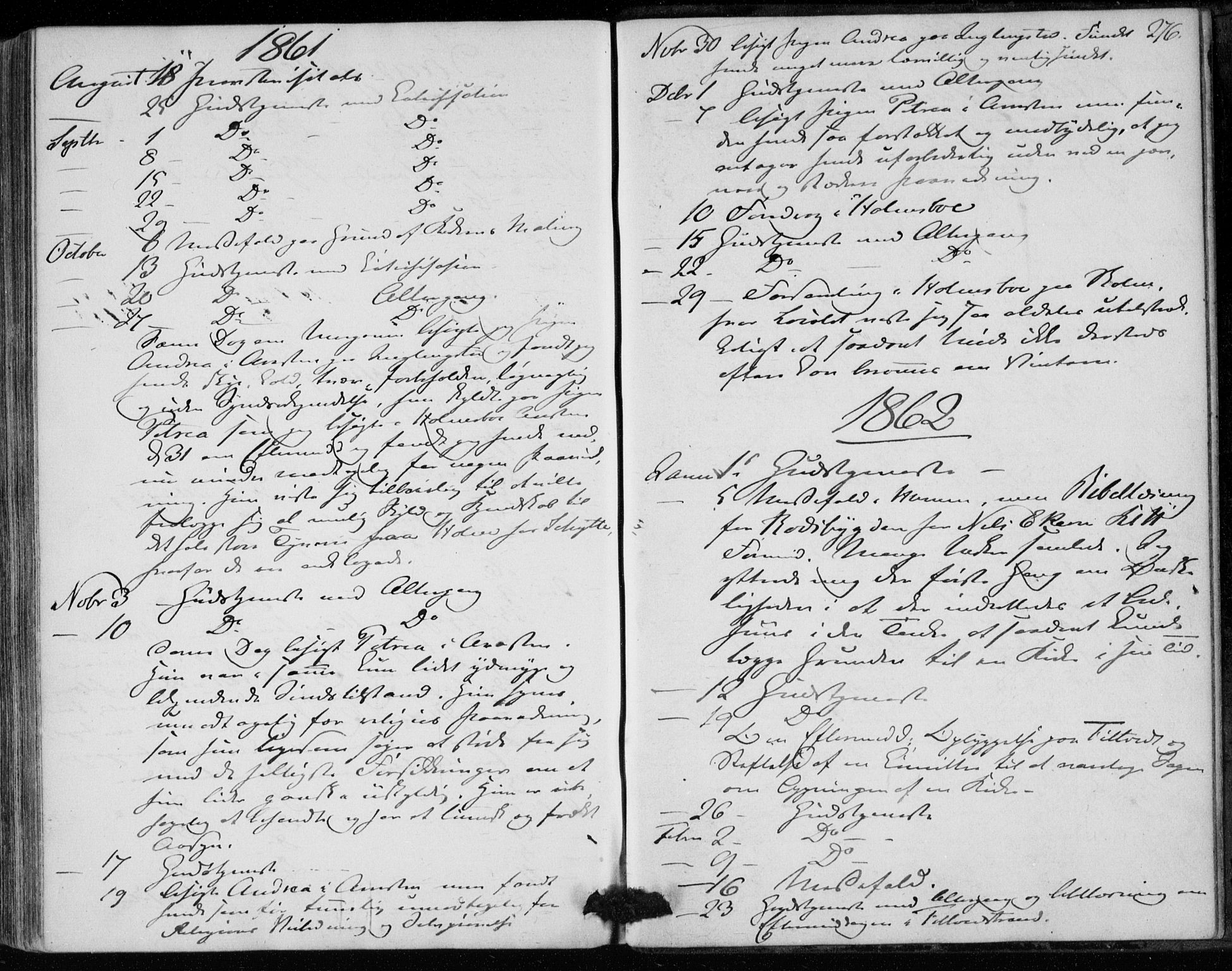 Hurum kirkebøker, AV/SAKO-A-229/F/Fa/L0012: Parish register (official) no. 12, 1861-1875, p. 276