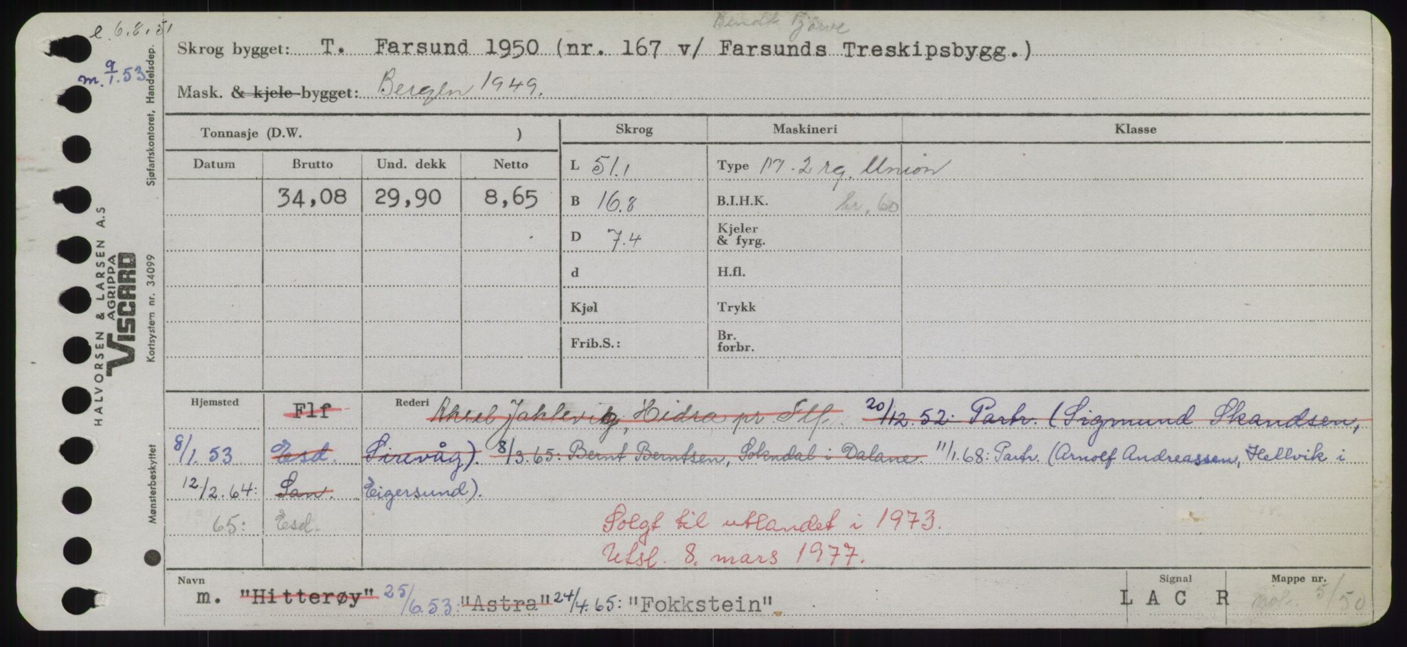 Sjøfartsdirektoratet med forløpere, Skipsmålingen, AV/RA-S-1627/H/Hd/L0011: Fartøy, Fla-Får, p. 119