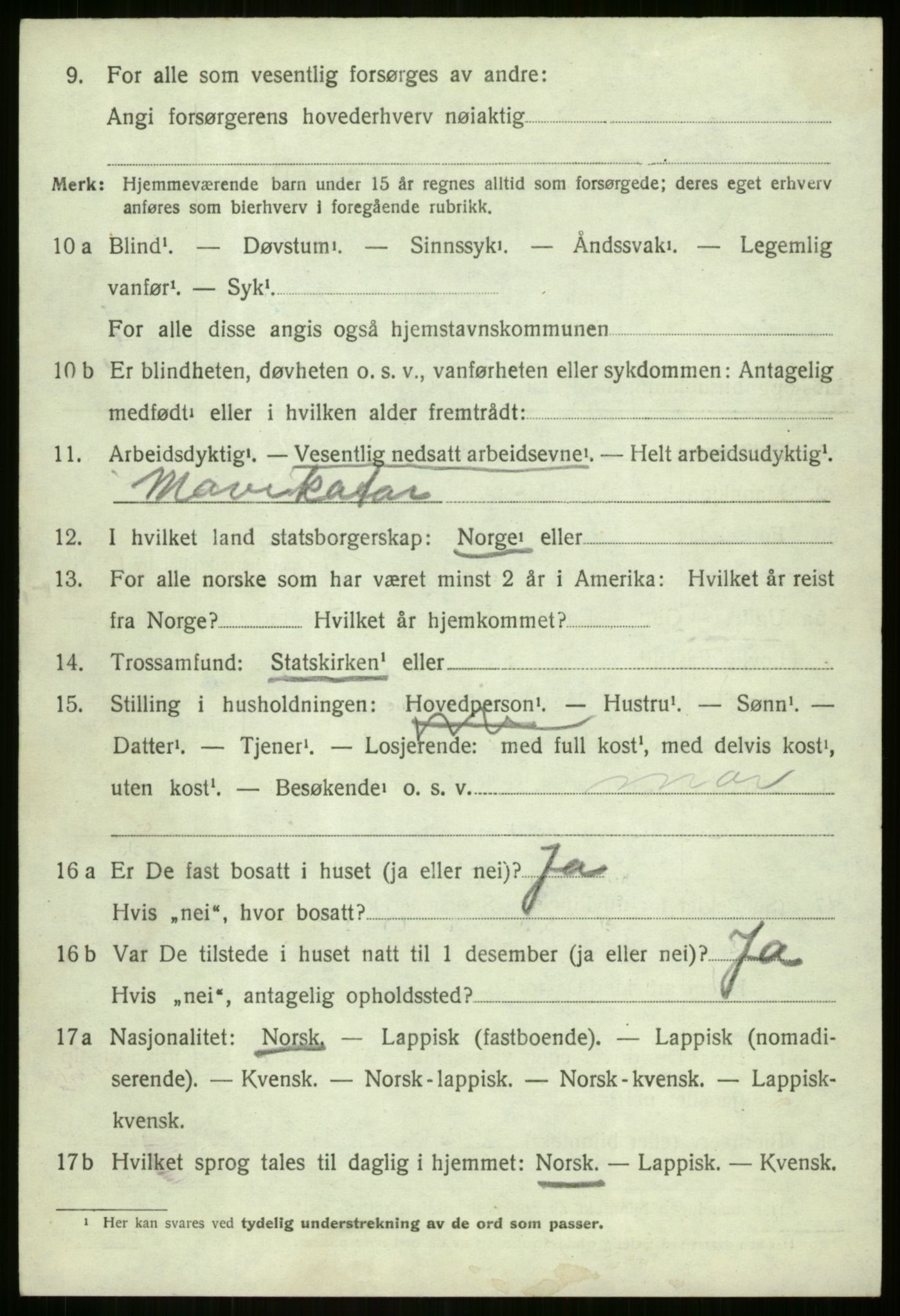 SATØ, 1920 census for Sørreisa, 1920, p. 3675