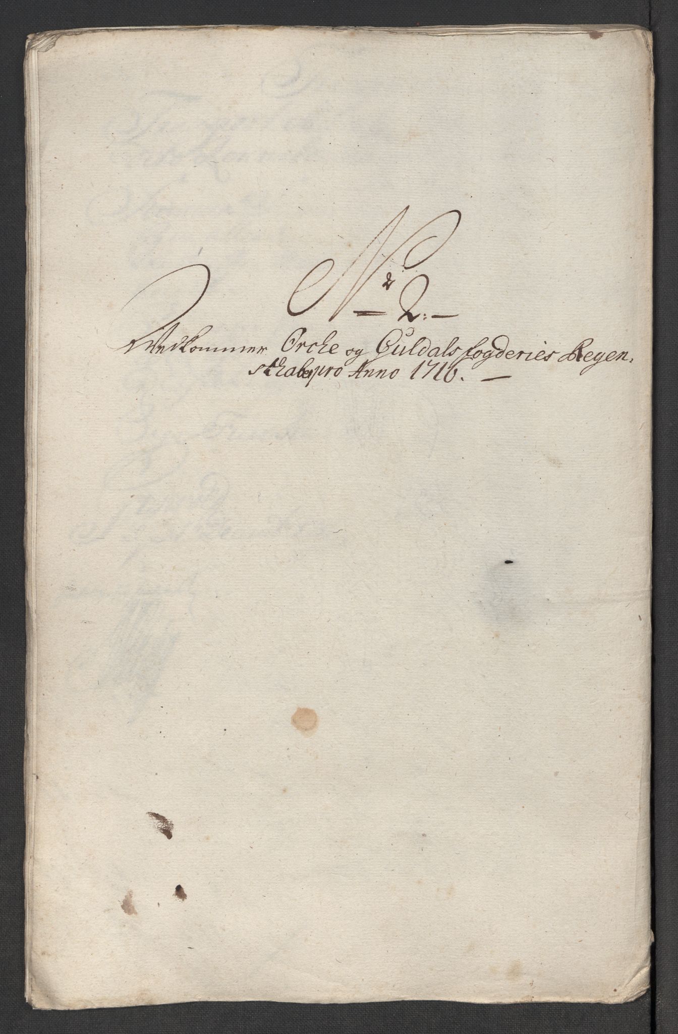 Rentekammeret inntil 1814, Reviderte regnskaper, Fogderegnskap, AV/RA-EA-4092/R60/L3967: Fogderegnskap Orkdal og Gauldal, 1716, p. 114