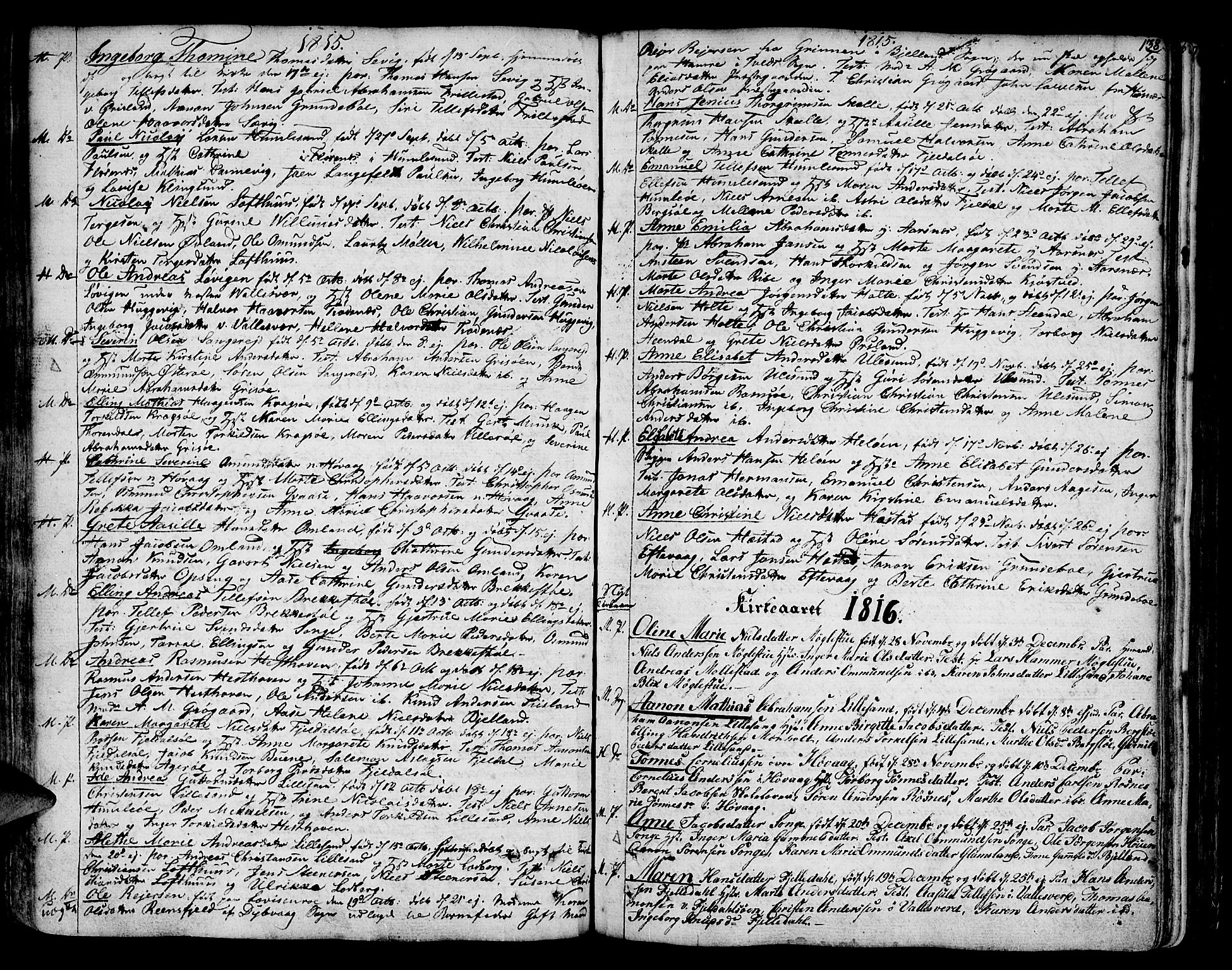 Vestre Moland sokneprestkontor, AV/SAK-1111-0046/F/Fa/Fab/L0002: Parish register (official) no. A 2, 1760-1816, p. 138