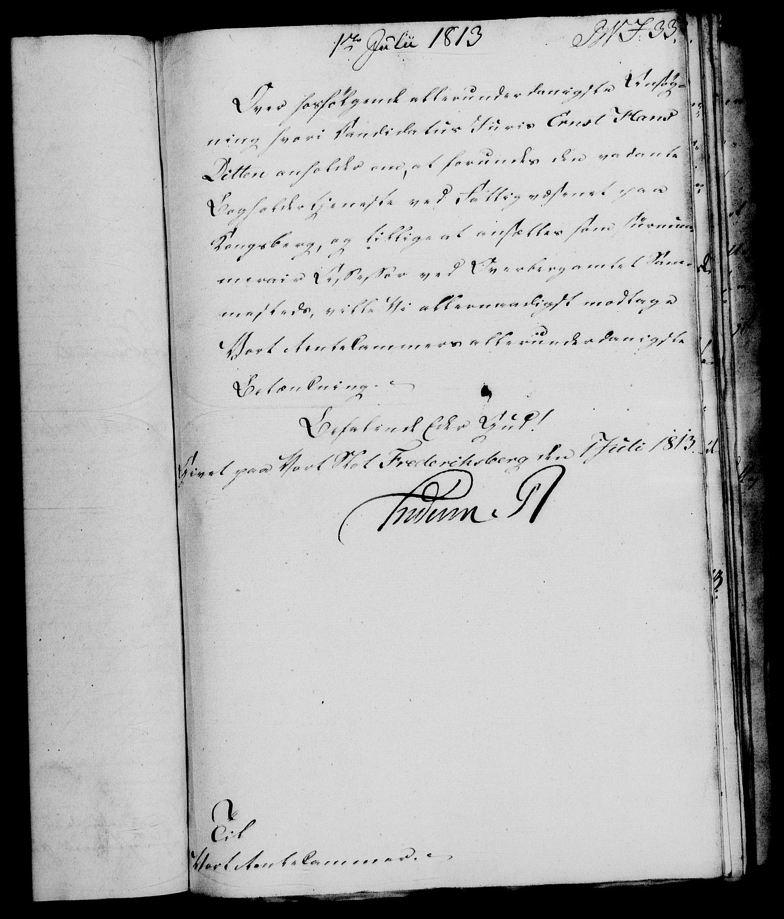 Rentekammeret, Renteskriverkontorene, AV/RA-EA-3115/M/Mf/Mfb/L0011: Relasjons- og resolusjonsprotokoll med register (merket RK 54.17), 1813-1814