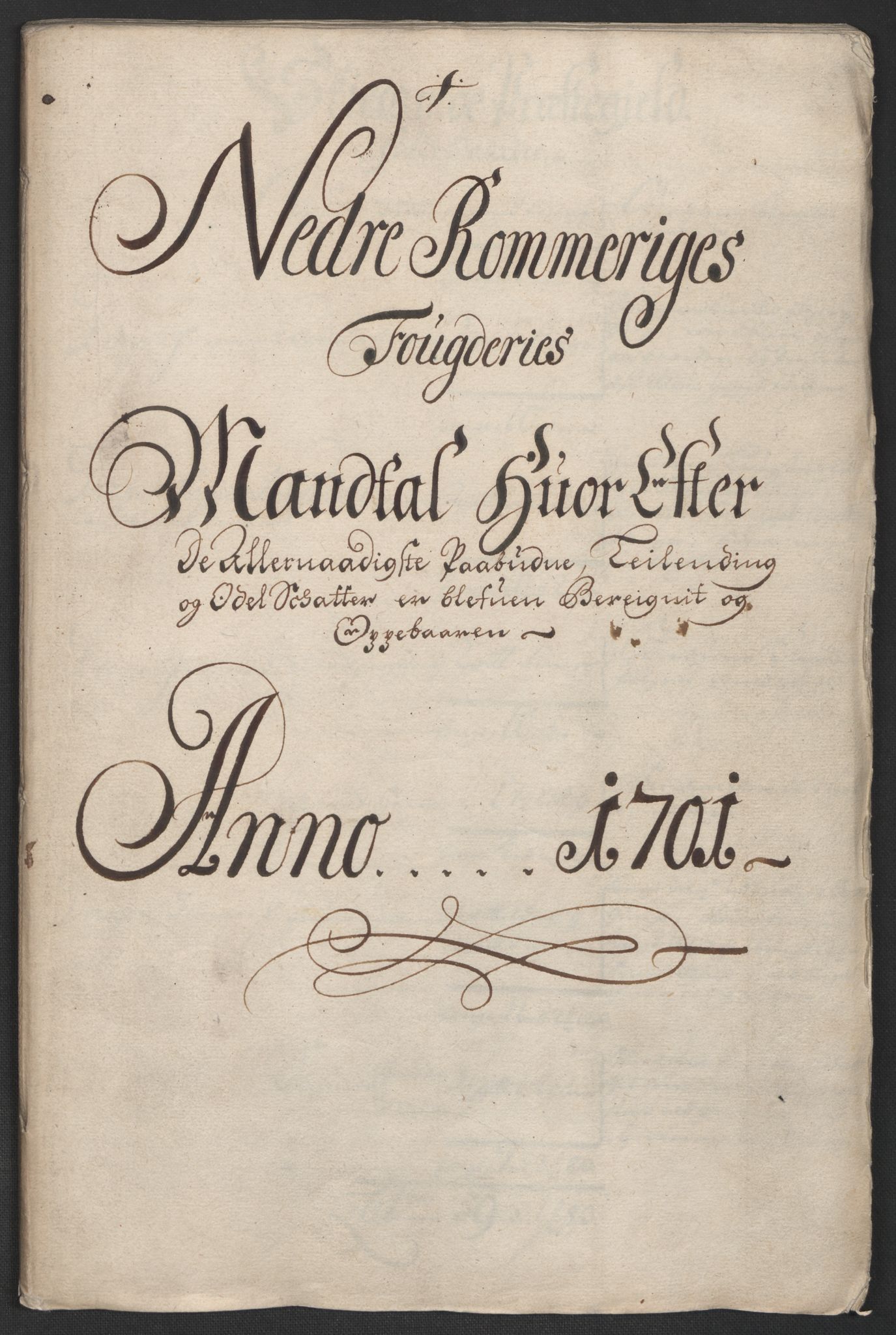 Rentekammeret inntil 1814, Reviderte regnskaper, Fogderegnskap, RA/EA-4092/R11/L0584: Fogderegnskap Nedre Romerike, 1701, p. 71