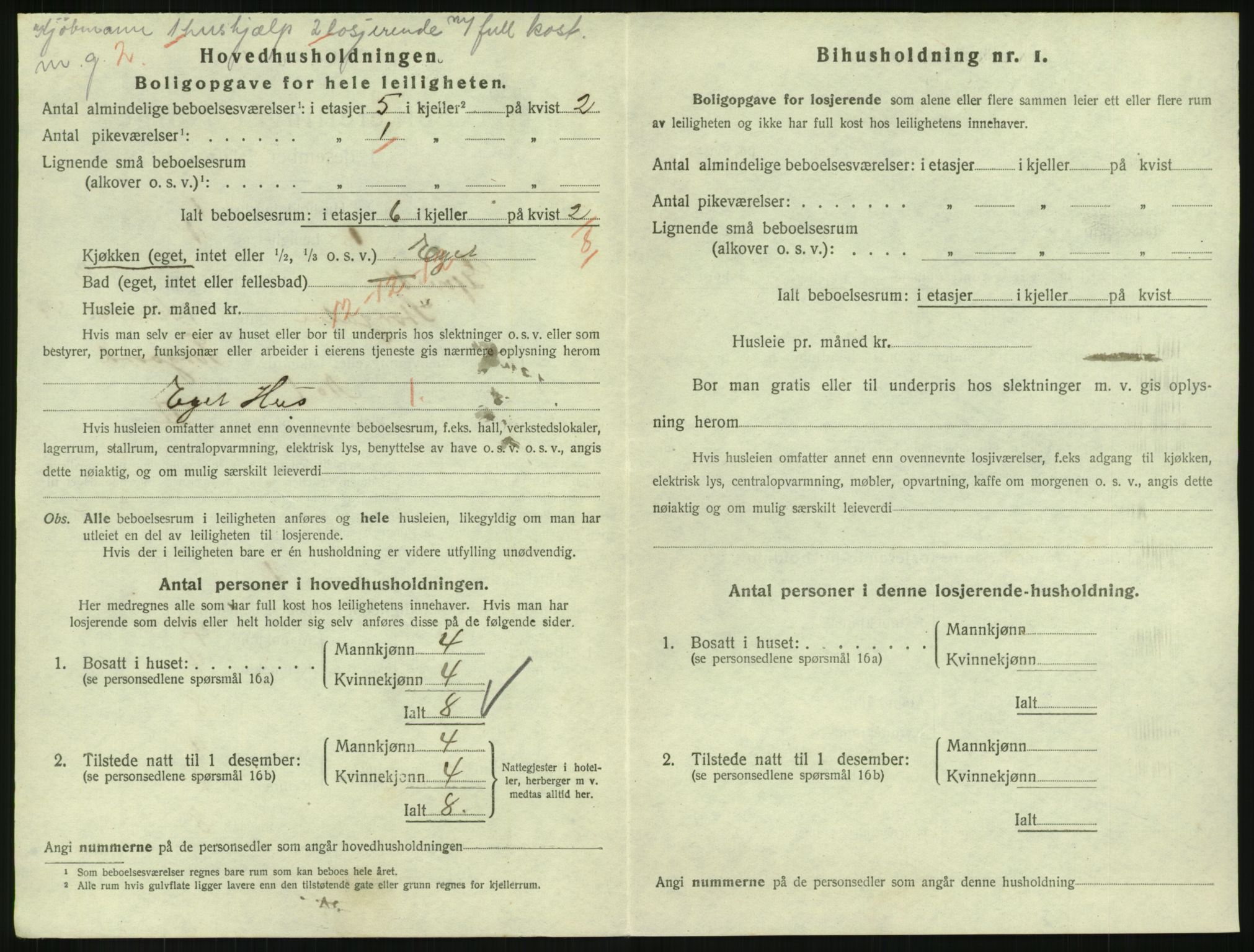 SAH, 1920 census for Gjøvik, 1920, p. 1339