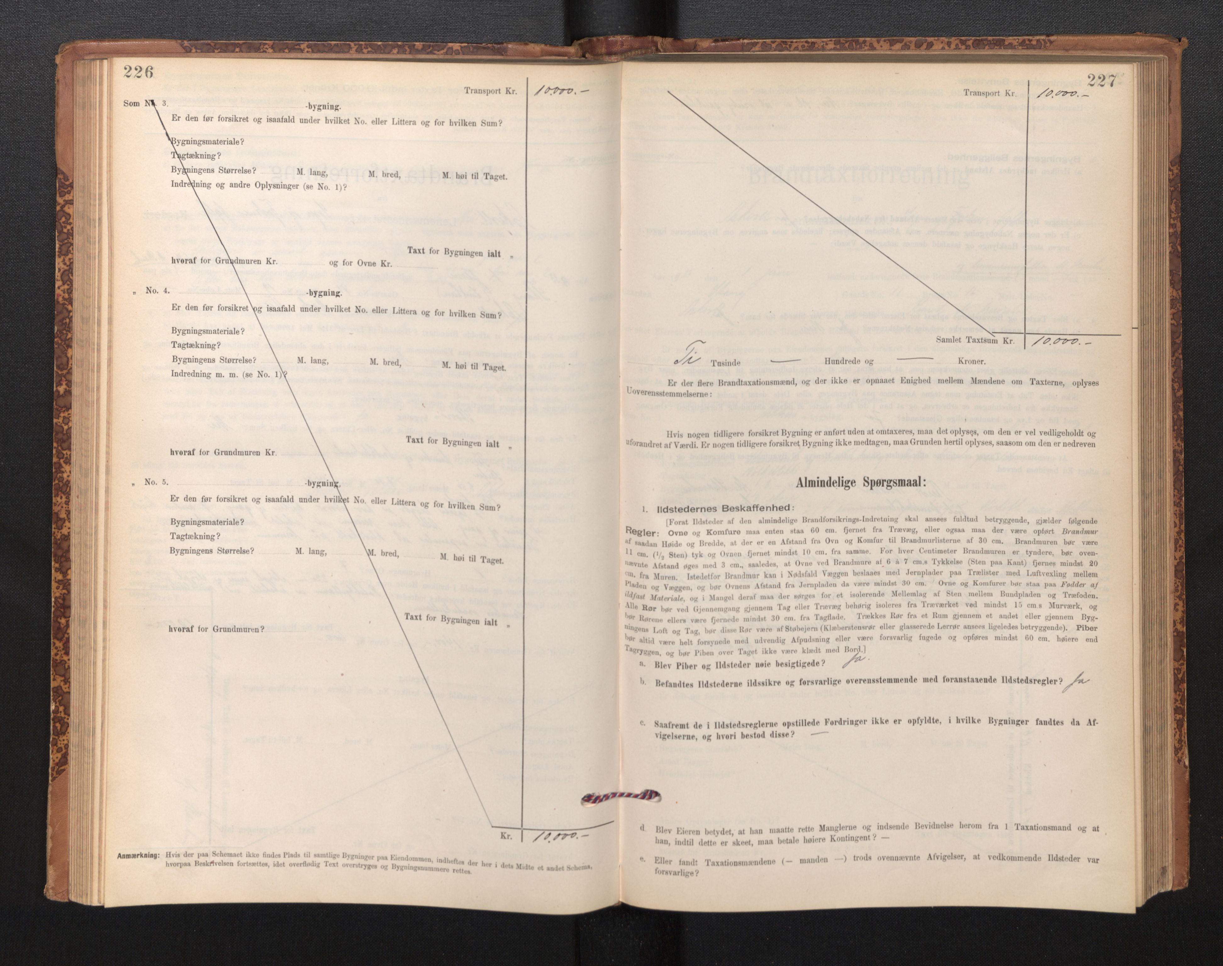 Lensmannen i Askvoll, AV/SAB-A-26301/0012/L0004: Branntakstprotokoll, skjematakst og liste over branntakstmenn, 1895-1932, p. 226-227