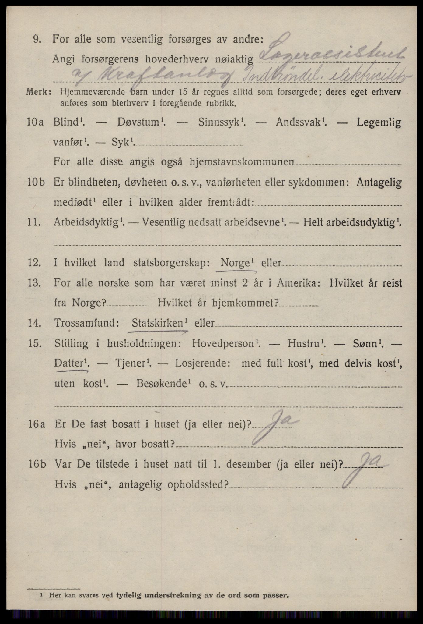 SAT, 1920 census for Sunndal, 1920, p. 1093