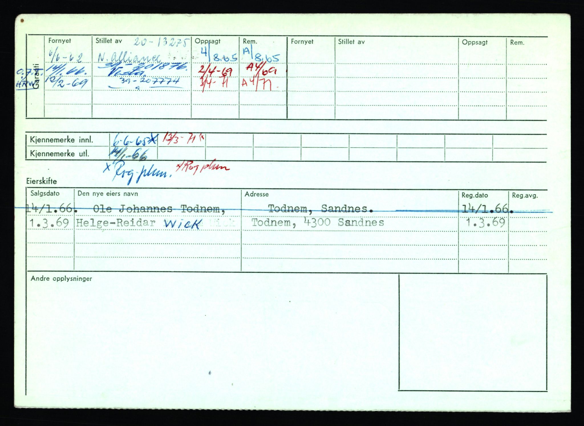 Stavanger trafikkstasjon, SAST/A-101942/0/F/L0064: L-63800 - L-65399, 1930-1971, p. 1065