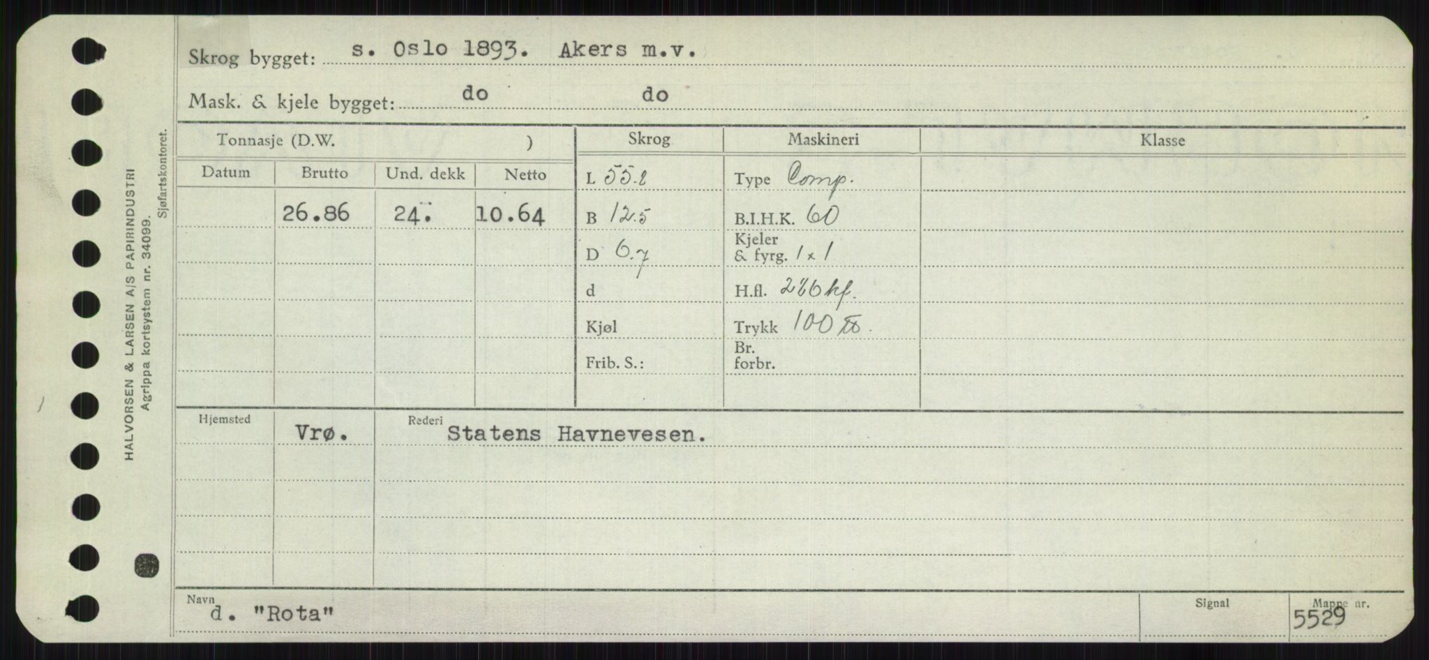 Sjøfartsdirektoratet med forløpere, Skipsmålingen, RA/S-1627/H/Ha/L0004/0002: Fartøy, Mas-R / Fartøy, Odin-R, p. 859