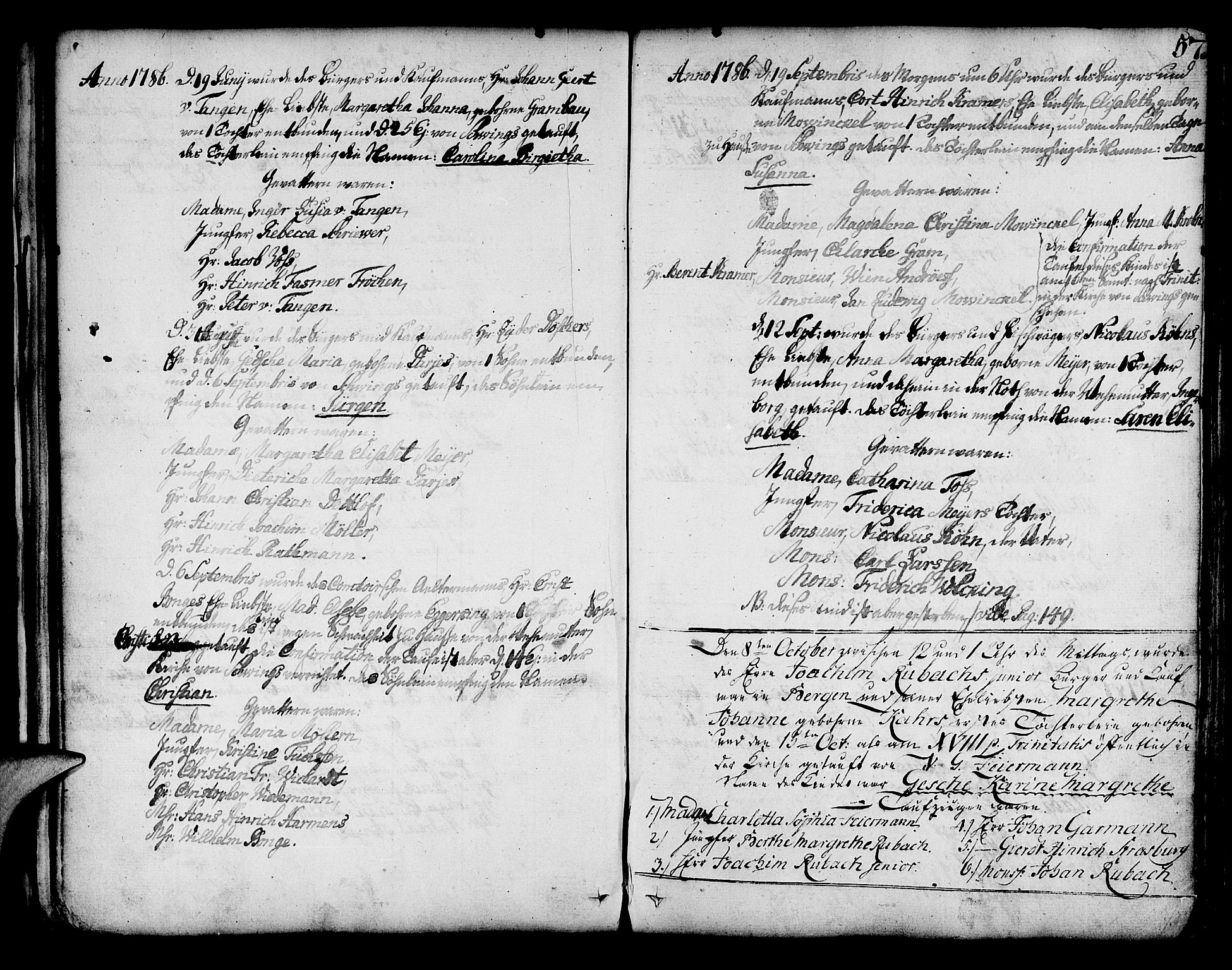 Mariakirken Sokneprestembete, AV/SAB-A-76901/H/Haa/L0003: Parish register (official) no. A 3, 1786-1815, p. 57