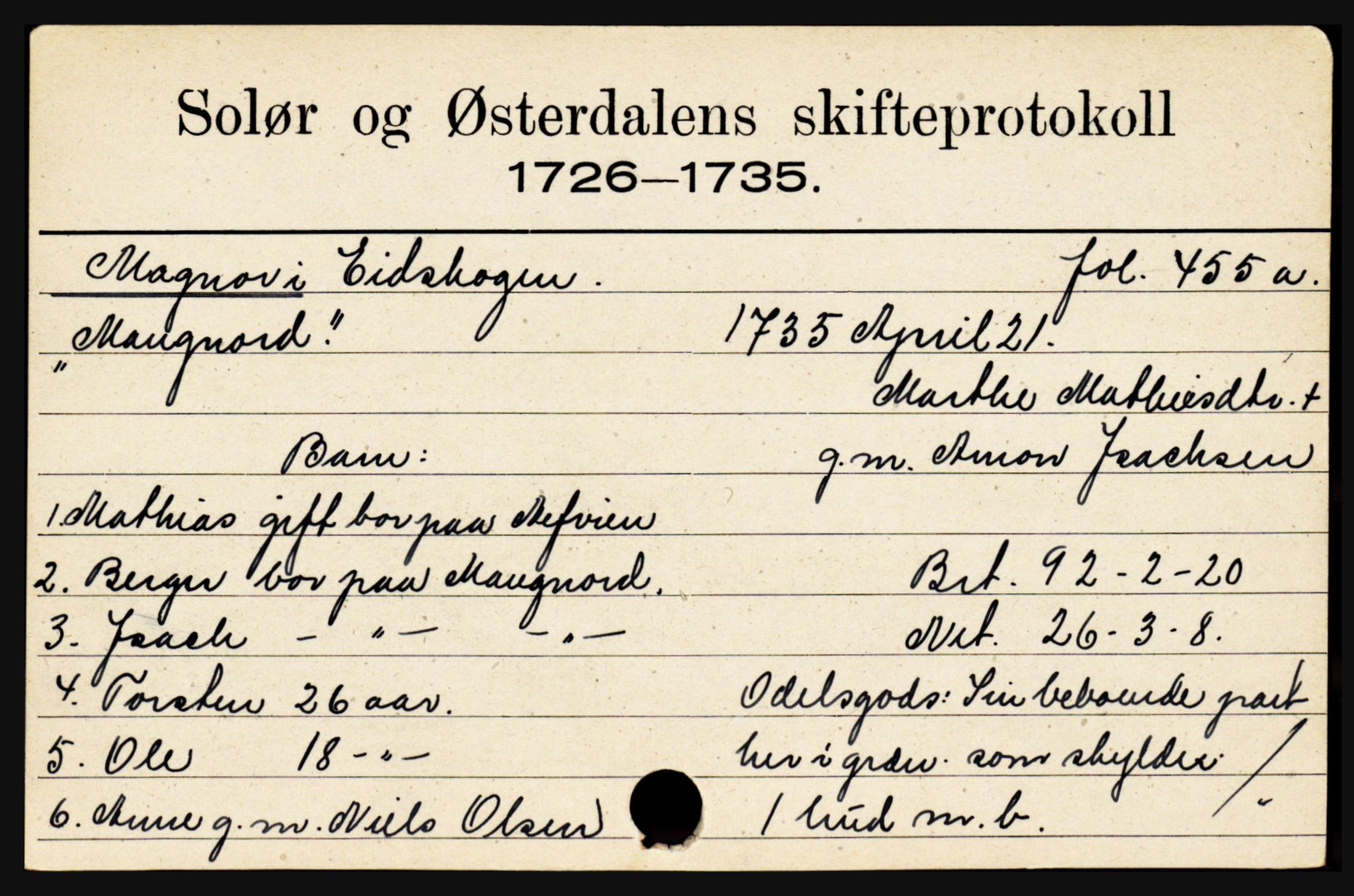 Solør og Østerdalen sorenskriveri, SAH/TING-024/J, 1716-1774, p. 3717