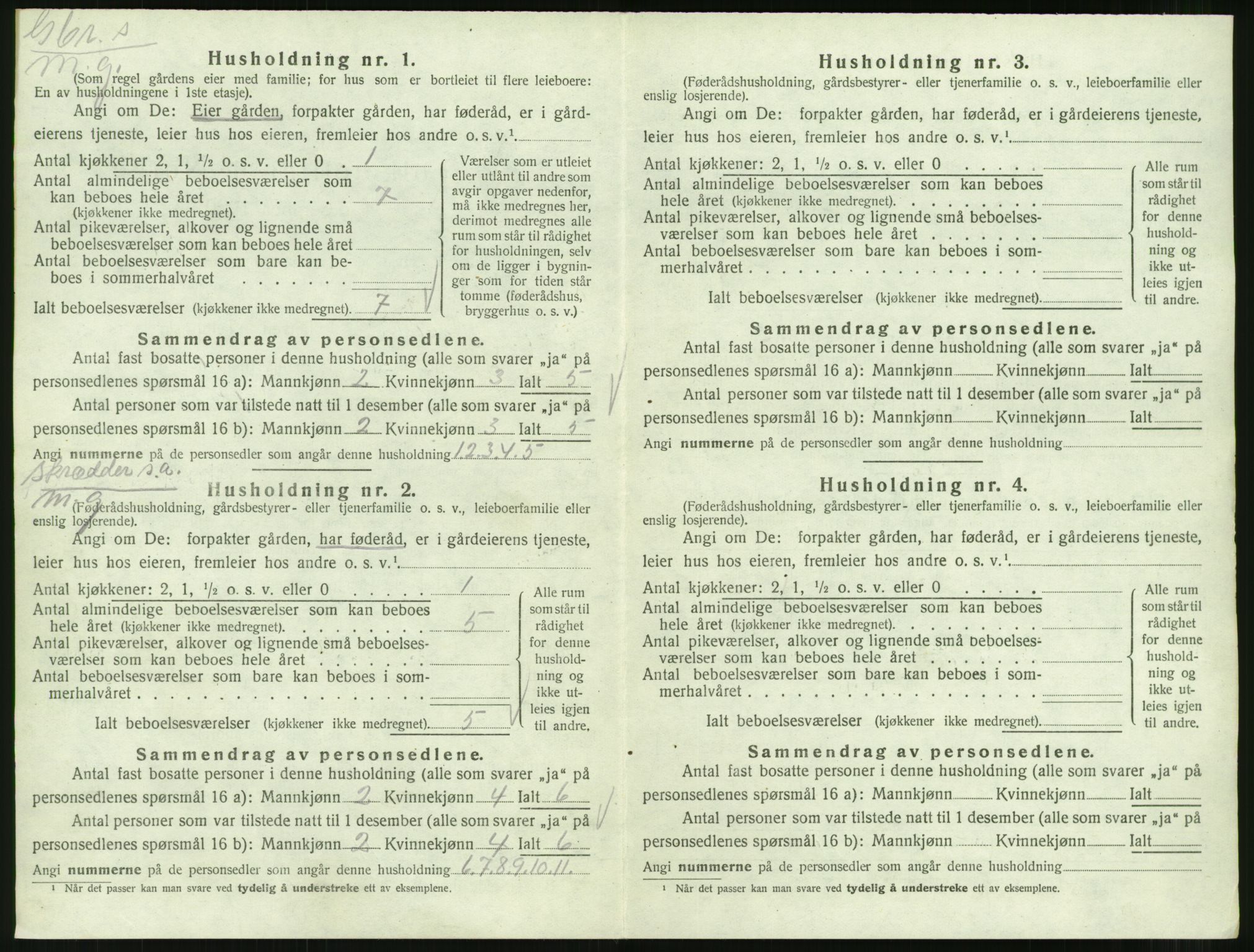 SAT, 1920 census for Eresfjord og Vistdal, 1920, p. 256