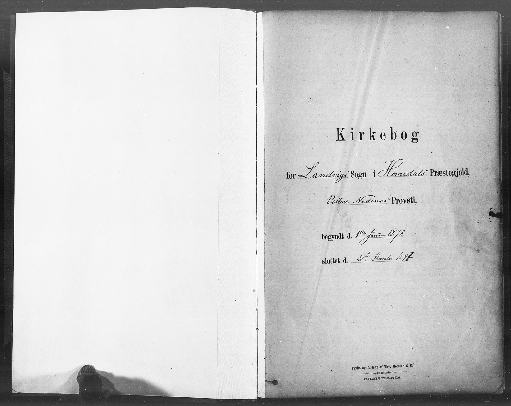 Hommedal sokneprestkontor, AV/SAK-1111-0023/F/Fa/Fab/L0006: Parish register (official) no. A 6, 1878-1897