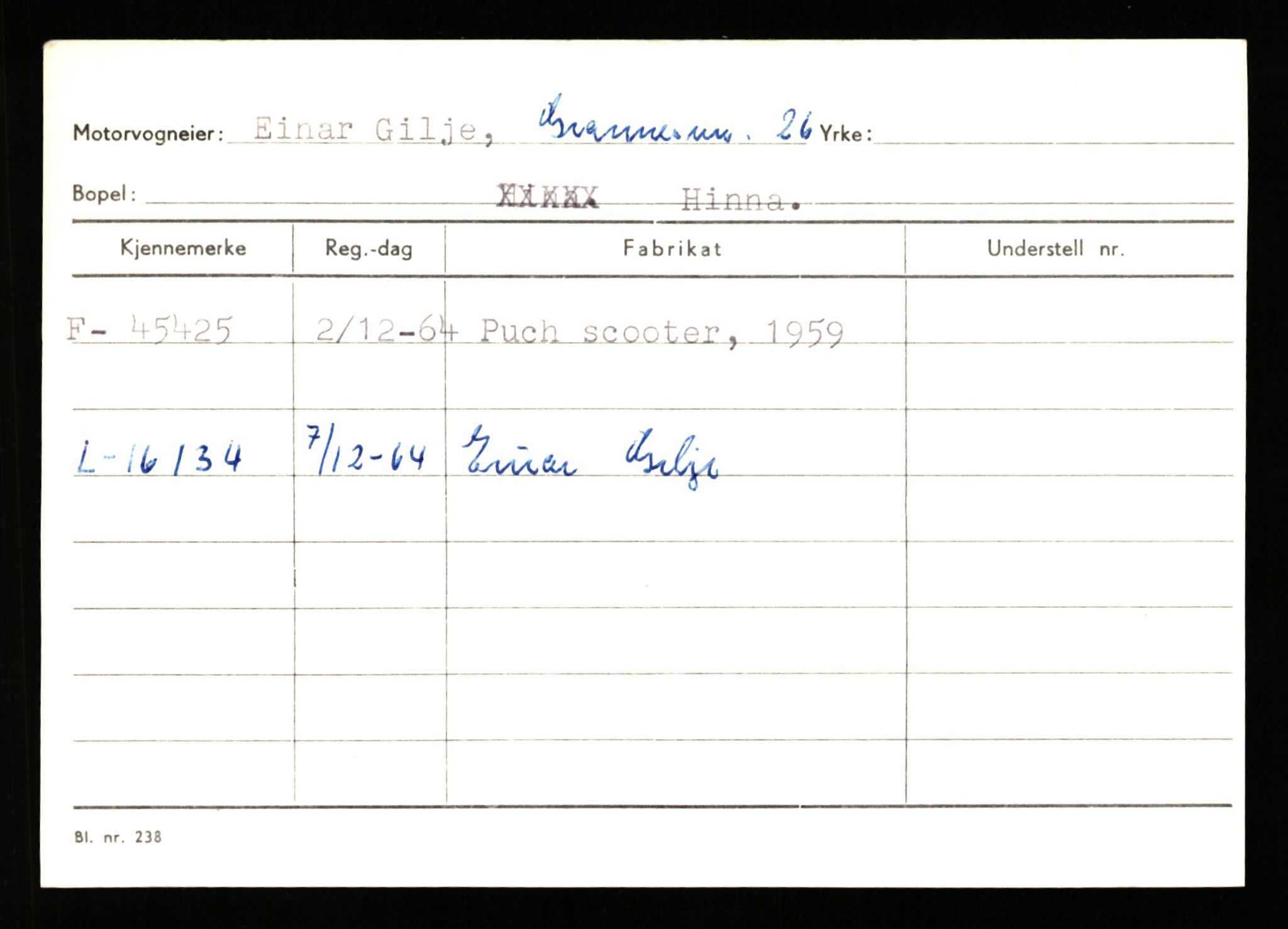 Stavanger trafikkstasjon, AV/SAST-A-101942/0/G/L0006: Registreringsnummer: 34250 - 49007, 1930-1971, p. 2844