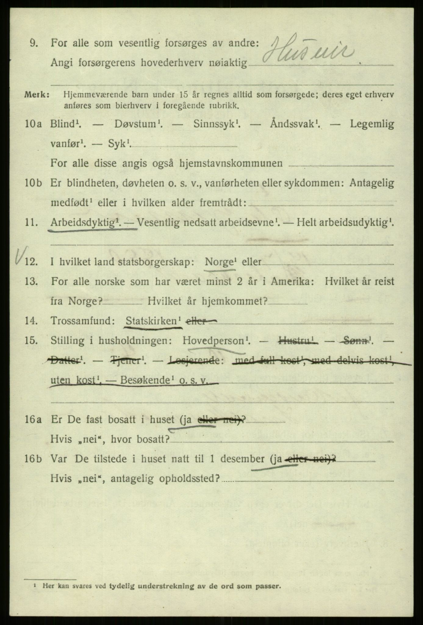 SAB, 1920 census for Bergen, 1920, p. 111807