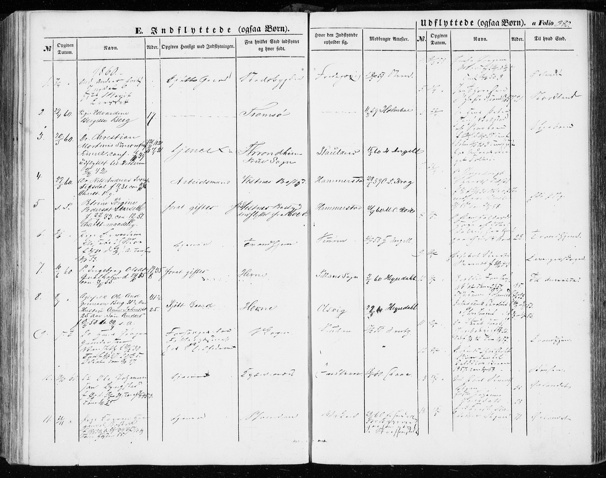Ministerialprotokoller, klokkerbøker og fødselsregistre - Sør-Trøndelag, SAT/A-1456/634/L0530: Parish register (official) no. 634A06, 1852-1860, p. 380