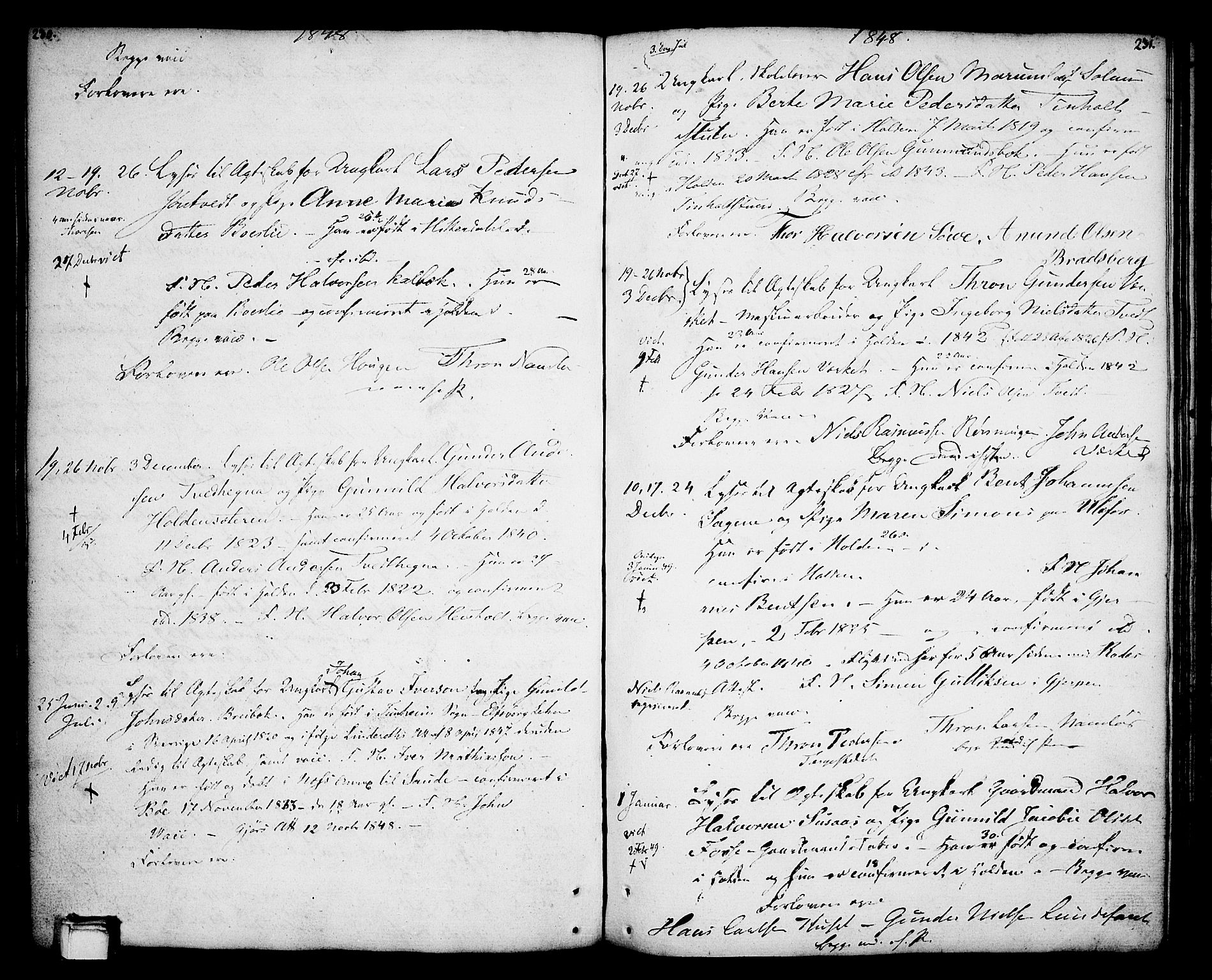 Holla kirkebøker, SAKO/A-272/F/Fa/L0002: Parish register (official) no. 2, 1779-1814, p. 230-231