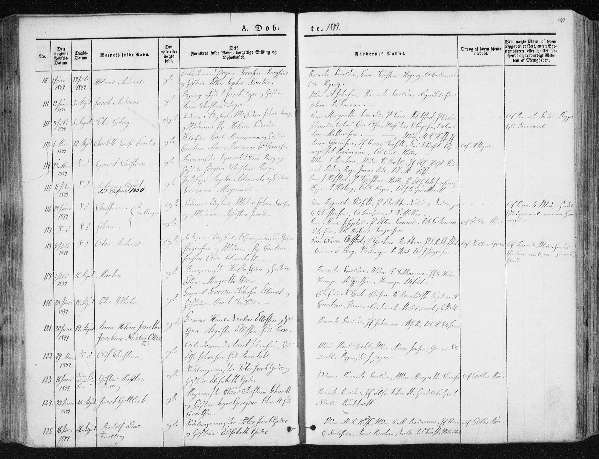 Ministerialprotokoller, klokkerbøker og fødselsregistre - Sør-Trøndelag, SAT/A-1456/602/L0110: Parish register (official) no. 602A08, 1840-1854, p. 90