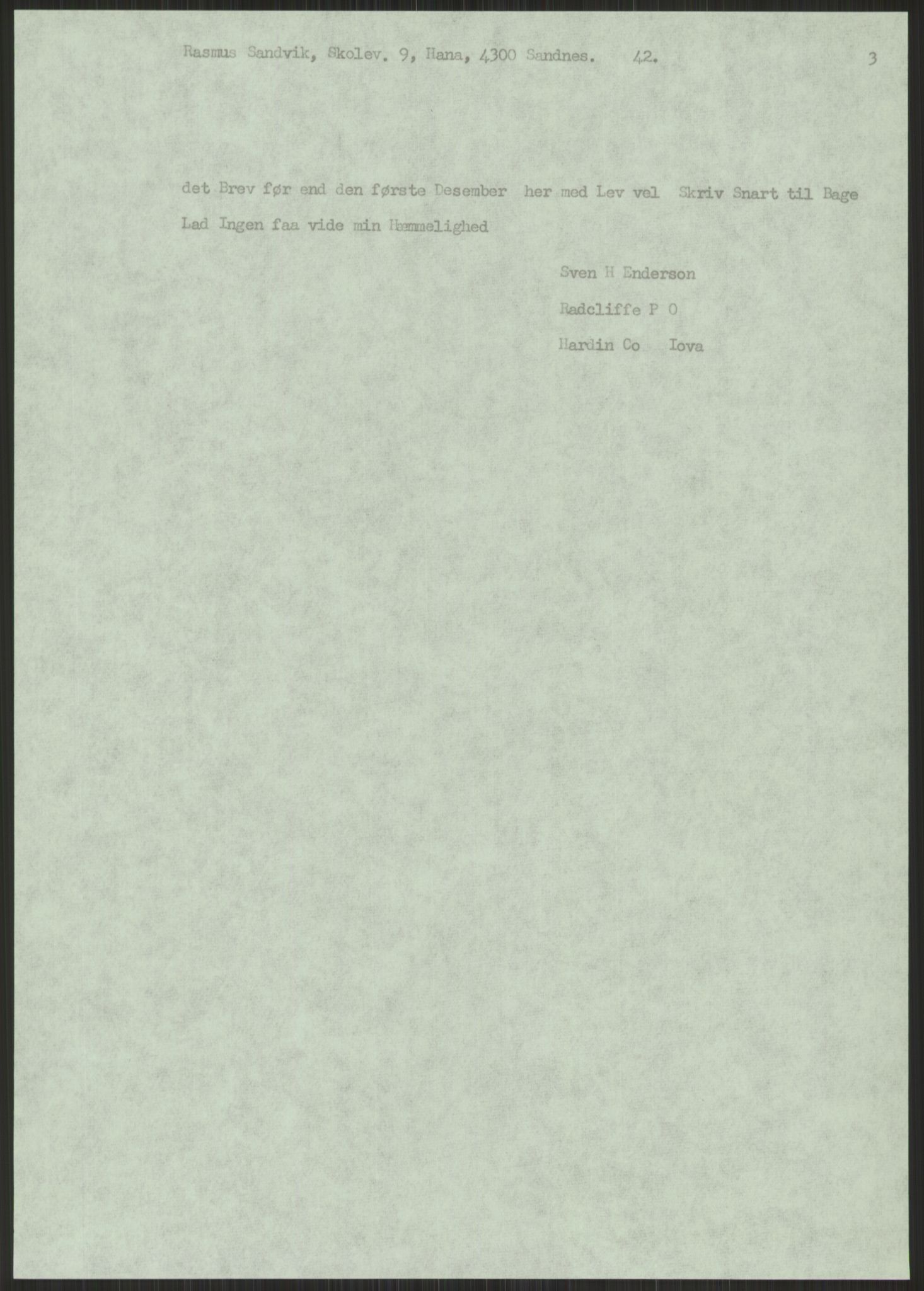 Samlinger til kildeutgivelse, Amerikabrevene, AV/RA-EA-4057/F/L0032: Innlån fra Hordaland: Nesheim - Øverland, 1838-1914, p. 947