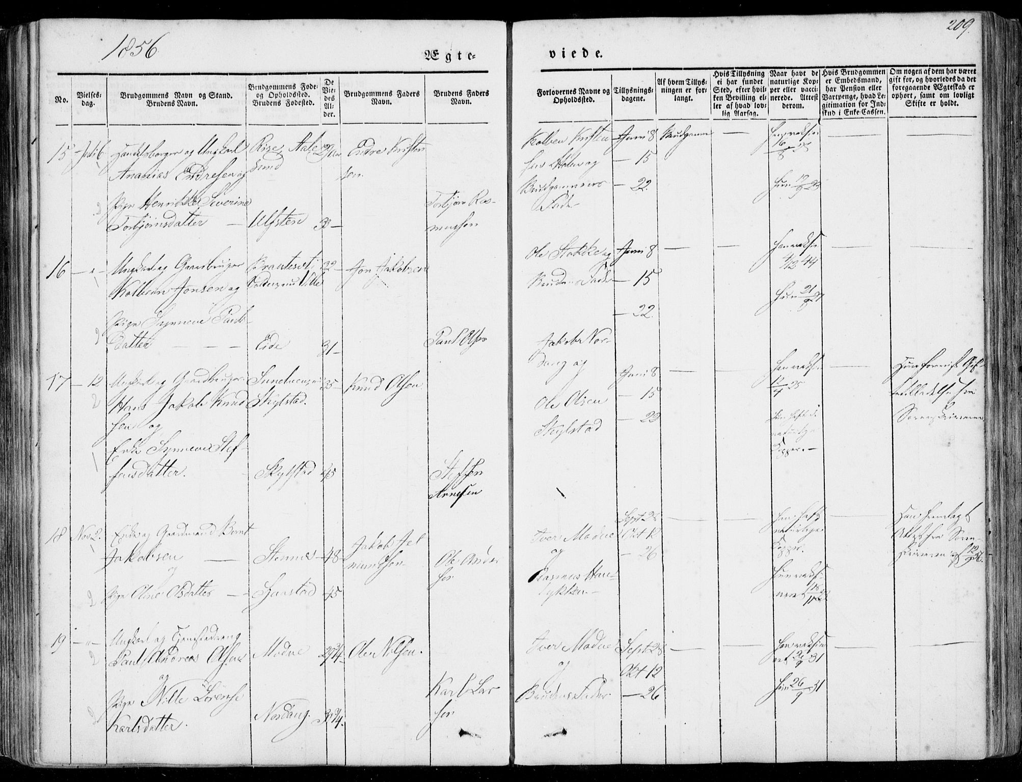 Ministerialprotokoller, klokkerbøker og fødselsregistre - Møre og Romsdal, AV/SAT-A-1454/515/L0209: Parish register (official) no. 515A05, 1847-1868, p. 209