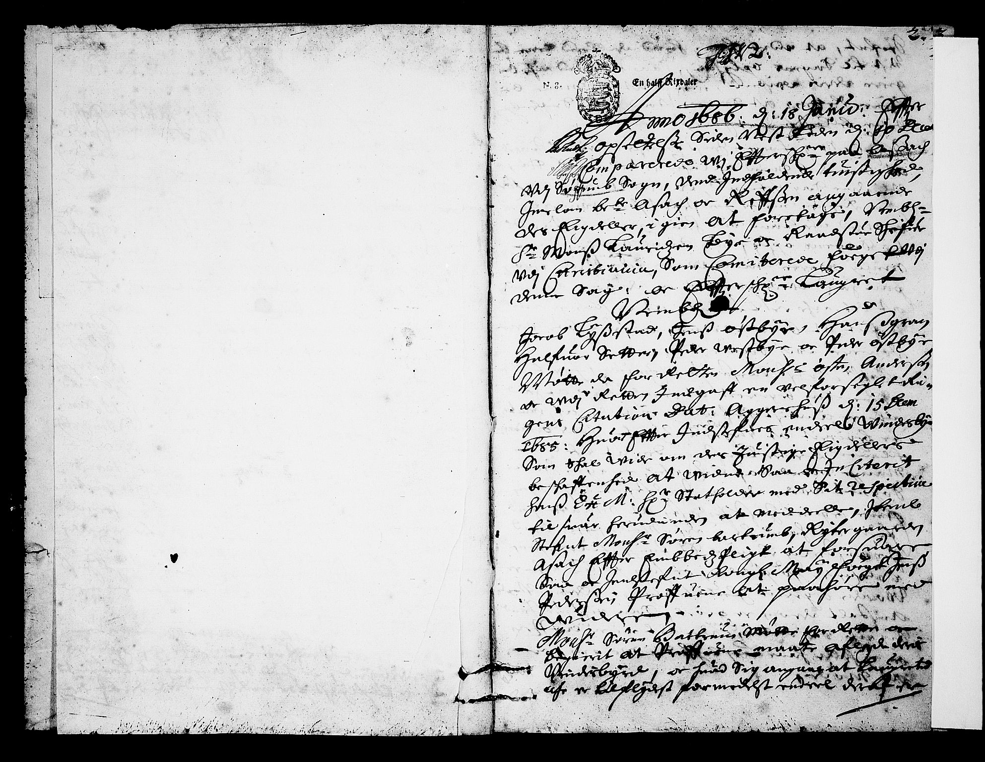 Nedre Romerike sorenskriveri, SAO/A-10469/F/Fb/L0017: Tingbok, 1686, p. 1b-2a
