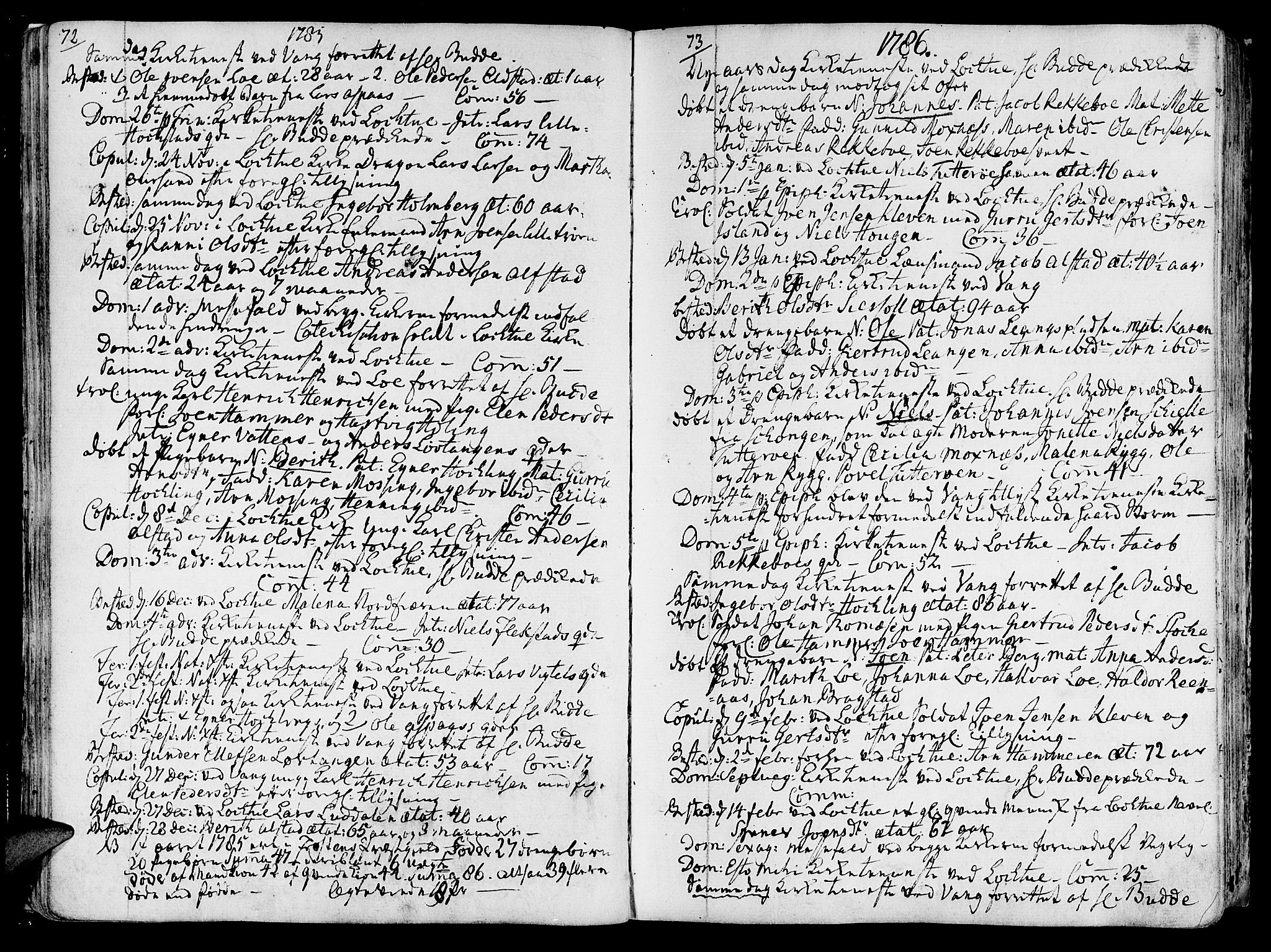 Ministerialprotokoller, klokkerbøker og fødselsregistre - Nord-Trøndelag, AV/SAT-A-1458/713/L0110: Parish register (official) no. 713A02, 1778-1811, p. 72-73