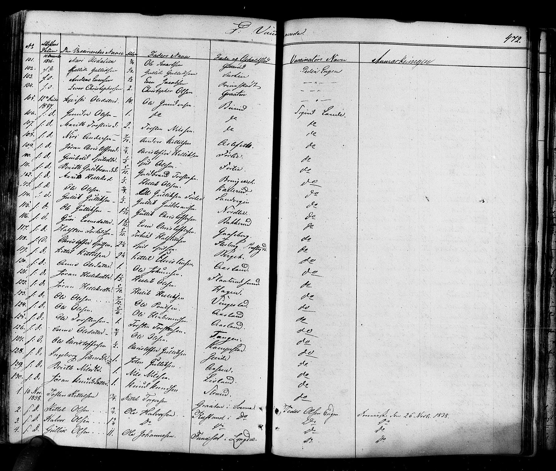 Flesberg kirkebøker, SAKO/A-18/F/Fa/L0006: Parish register (official) no. I 6, 1834-1860, p. 472
