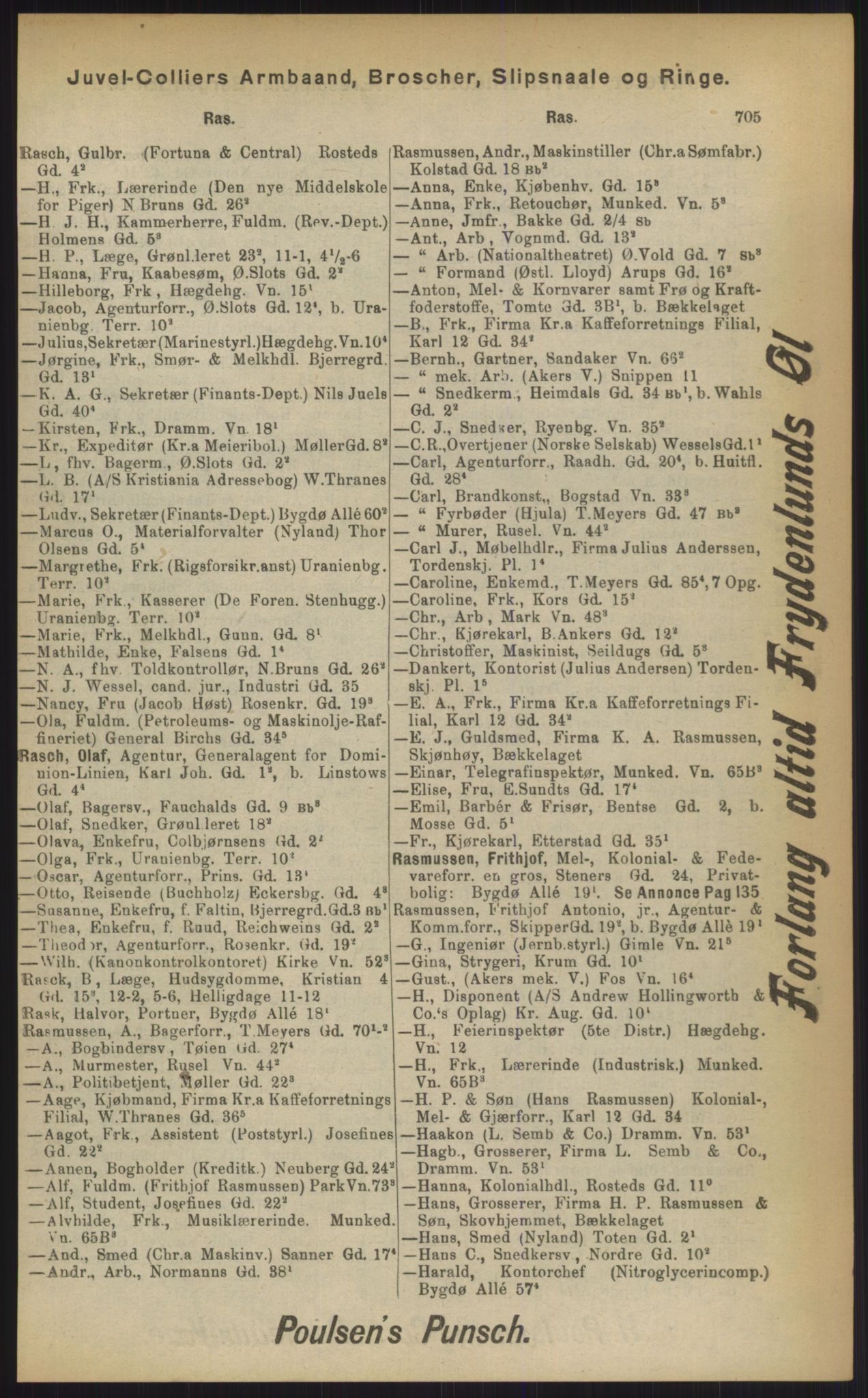 Kristiania/Oslo adressebok, PUBL/-, 1903, p. 705