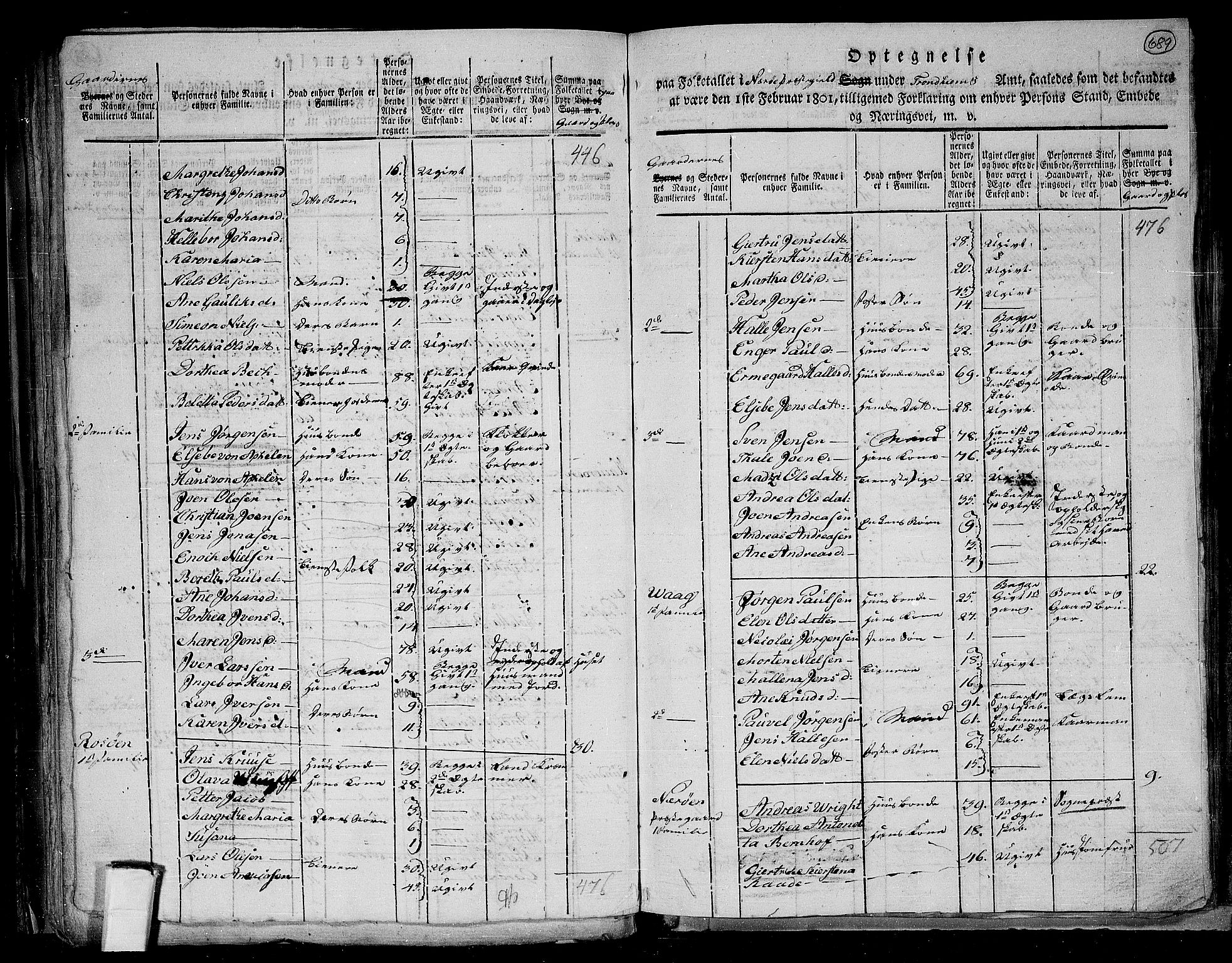 RA, 1801 census for 1751P Nærøy, 1801, p. 688b-689a