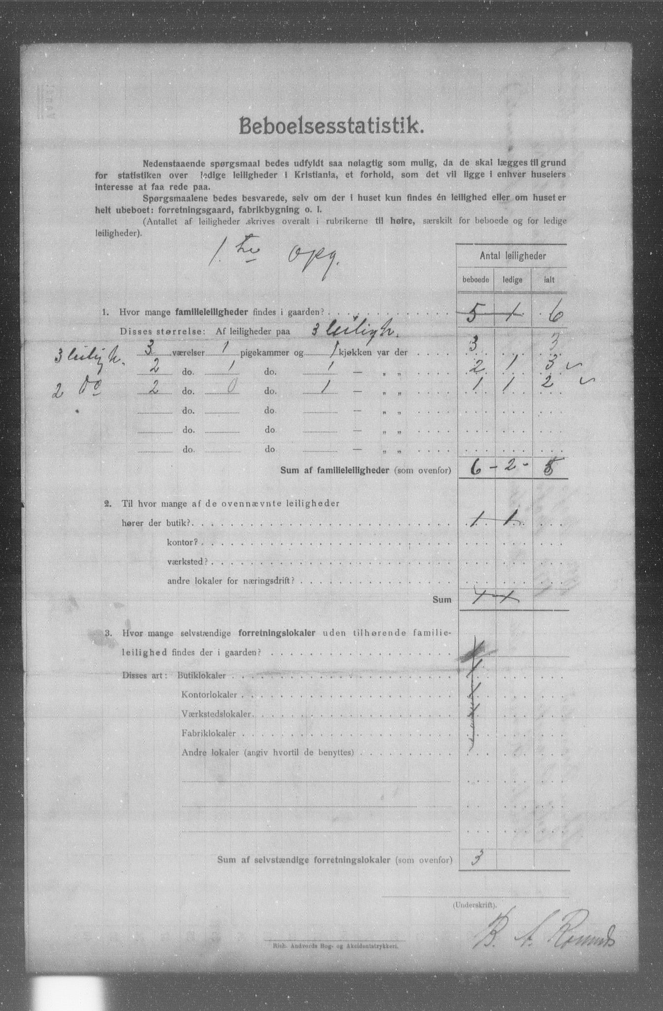 OBA, Municipal Census 1904 for Kristiania, 1904, p. 17499