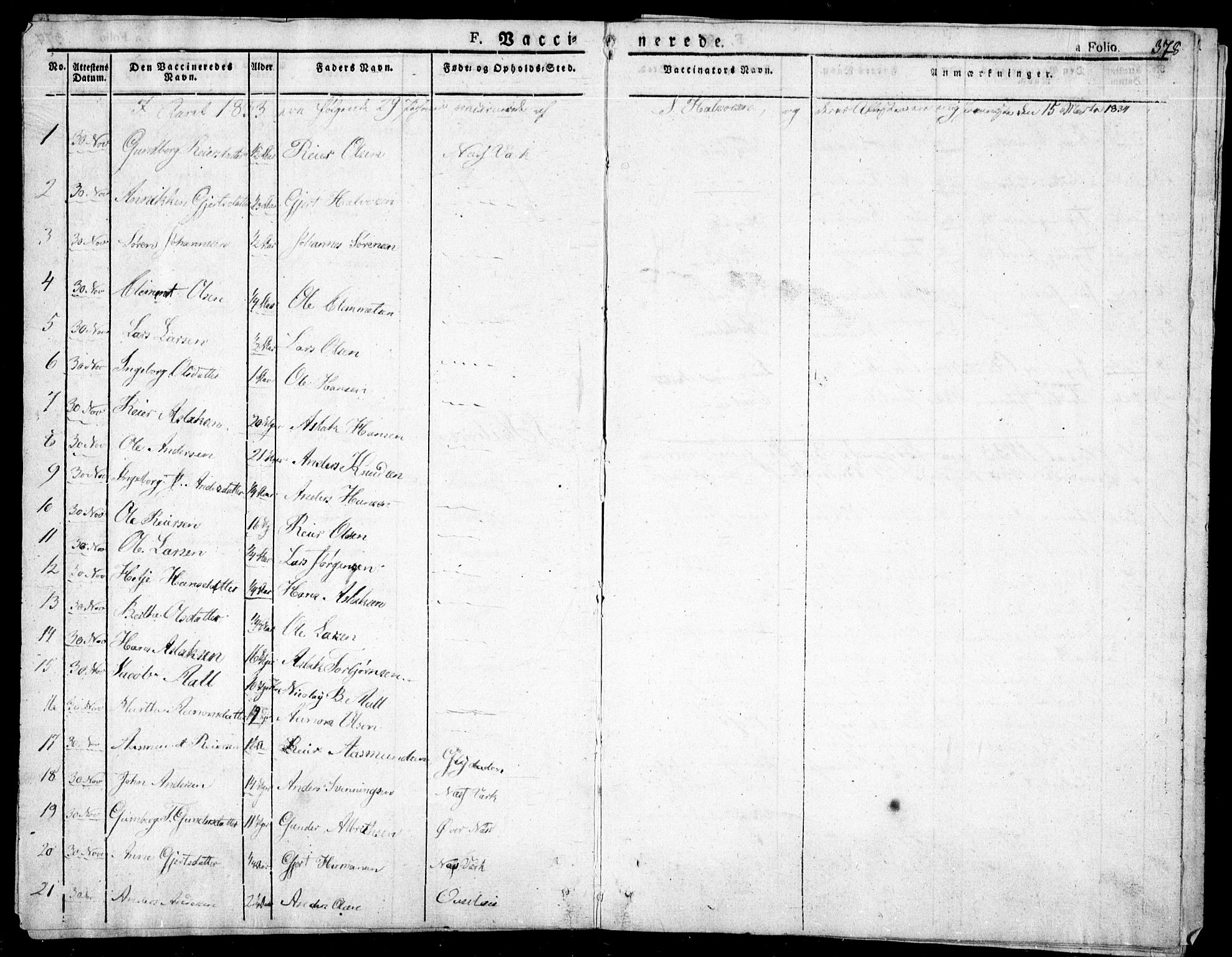 Holt sokneprestkontor, AV/SAK-1111-0021/F/Fa/L0006: Parish register (official) no. A 6, 1820-1835, p. 378