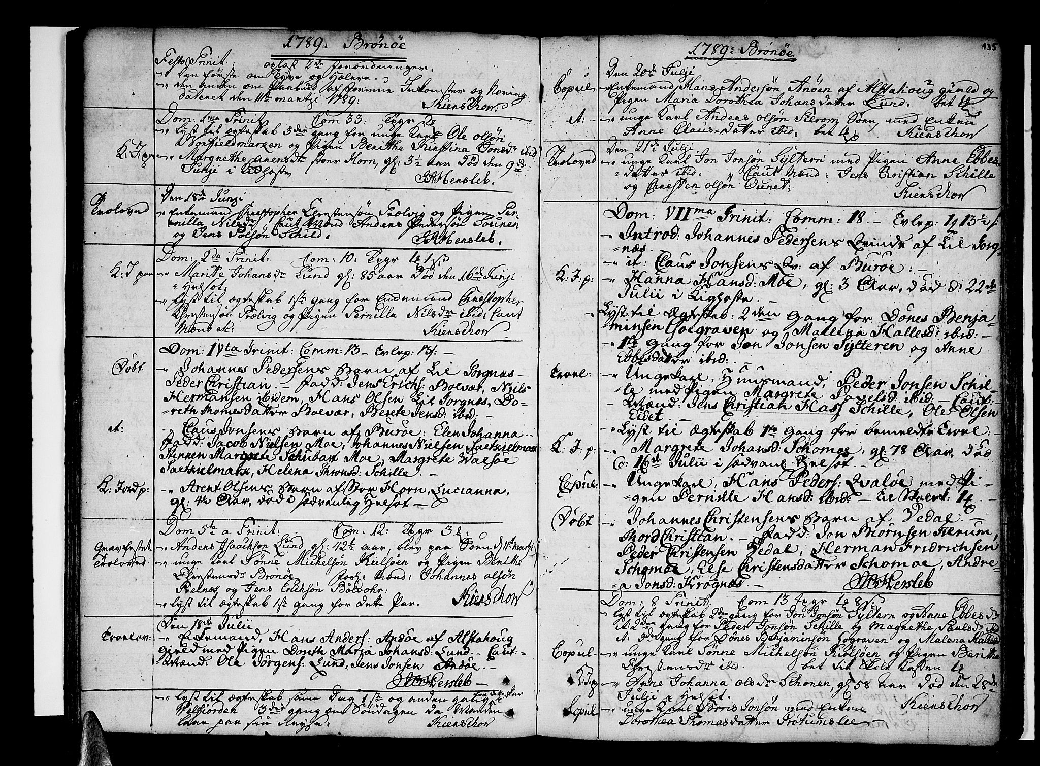 Ministerialprotokoller, klokkerbøker og fødselsregistre - Nordland, SAT/A-1459/813/L0195: Parish register (official) no. 813A05, 1752-1803, p. 135