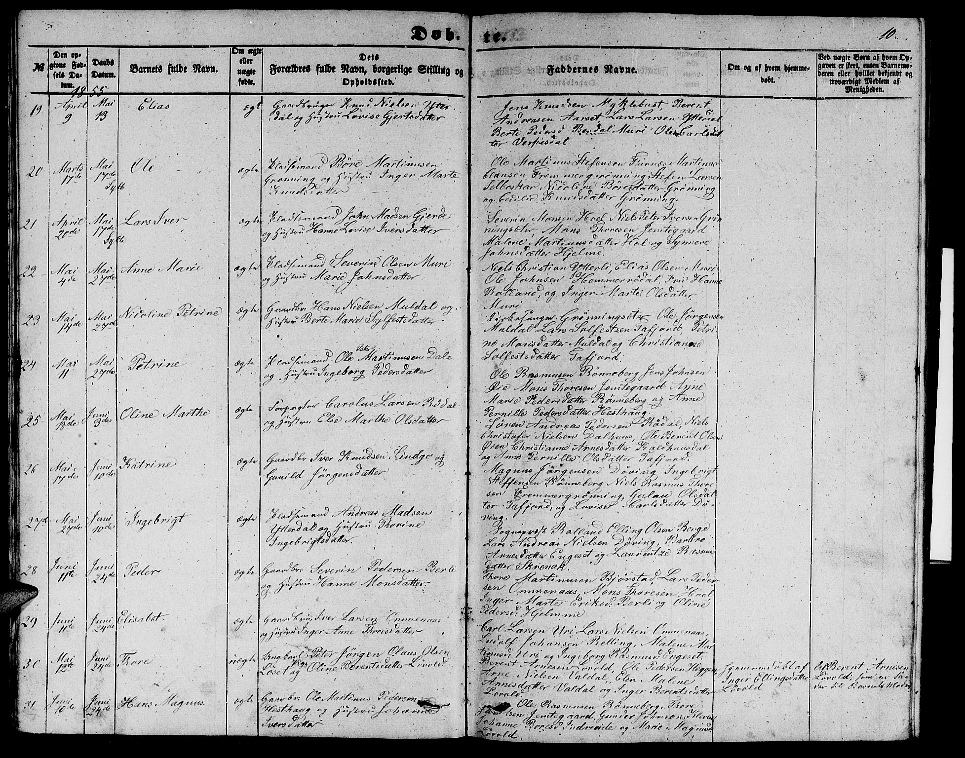 Ministerialprotokoller, klokkerbøker og fødselsregistre - Møre og Romsdal, AV/SAT-A-1454/519/L0261: Parish register (copy) no. 519C02, 1854-1867, p. 10