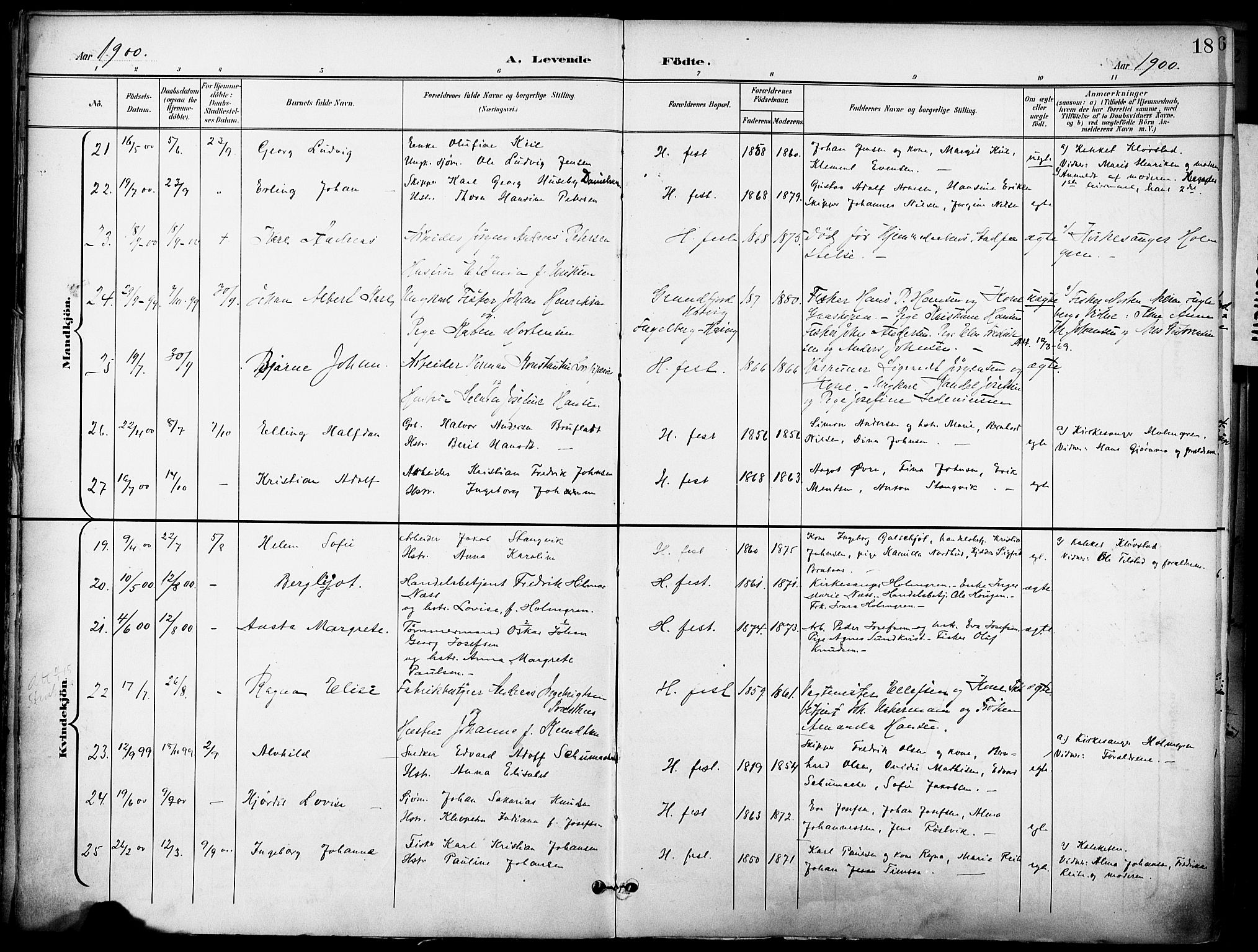 Hammerfest sokneprestkontor, SATØ/S-1347/H/Ha/L0010.kirke: Parish register (official) no. 10, 1898-1905, p. 18