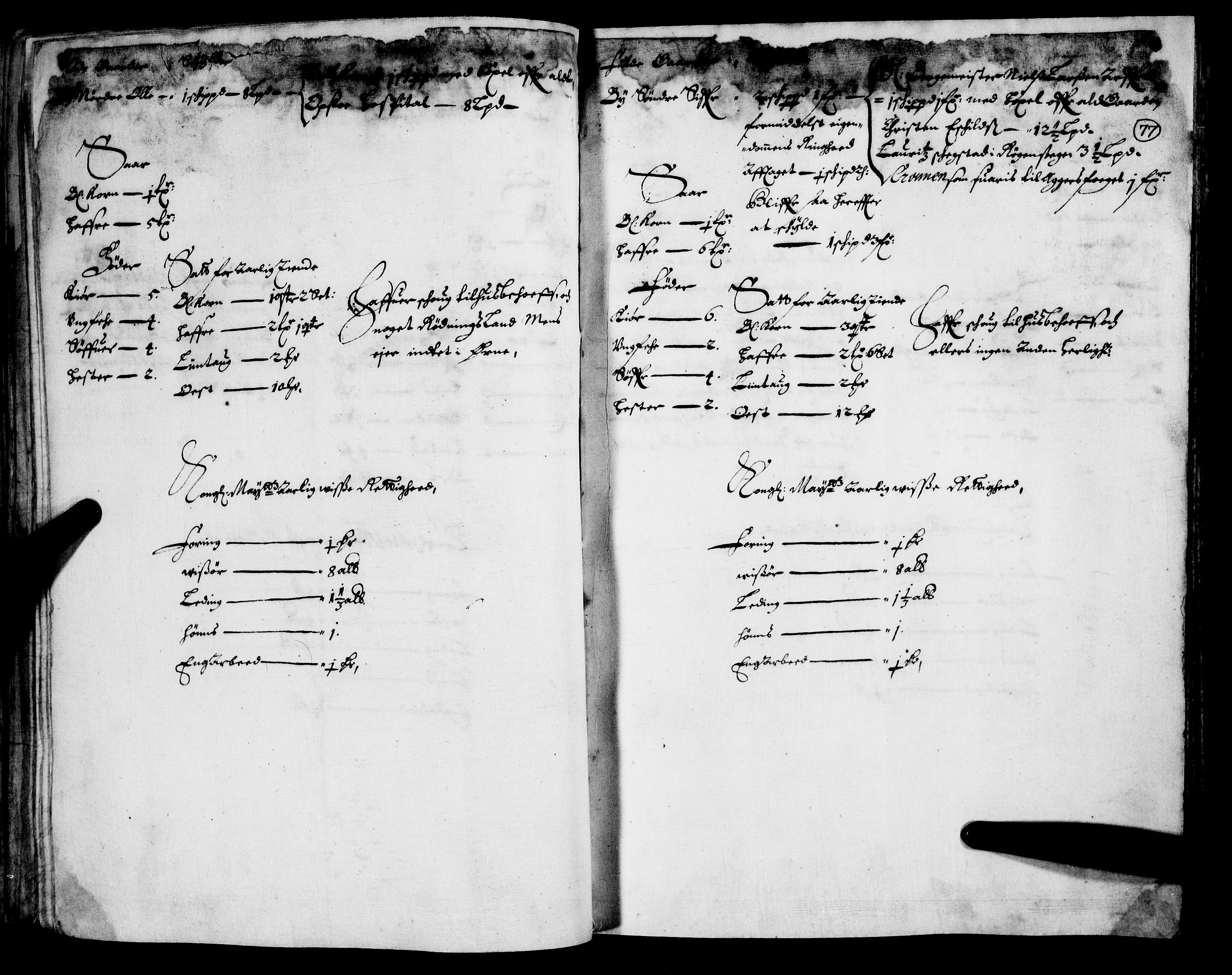 Rentekammeret inntil 1814, Realistisk ordnet avdeling, AV/RA-EA-4070/N/Nb/Nba/L0007: Nedre Romerike fogderi, 1. del, 1666, p. 76b-77a