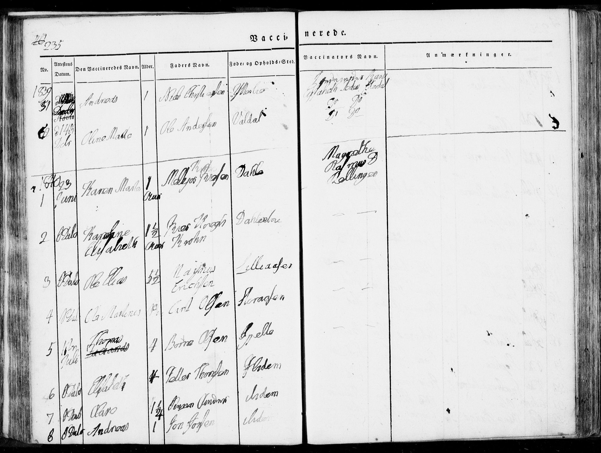 Ministerialprotokoller, klokkerbøker og fødselsregistre - Møre og Romsdal, AV/SAT-A-1454/519/L0248: Parish register (official) no. 519A07, 1829-1860, p. 235