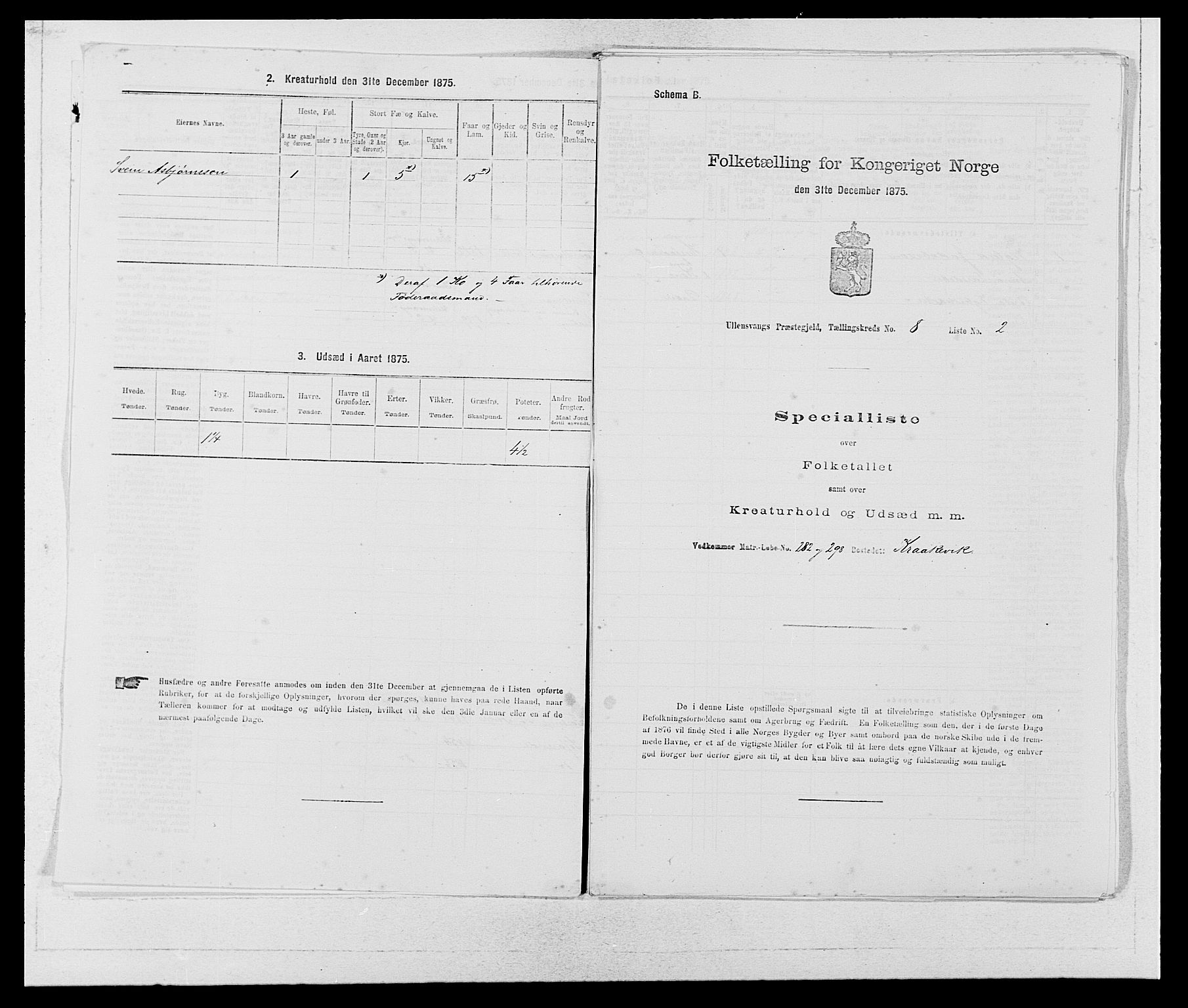 SAB, 1875 census for 1230P Ullensvang, 1875, p. 744