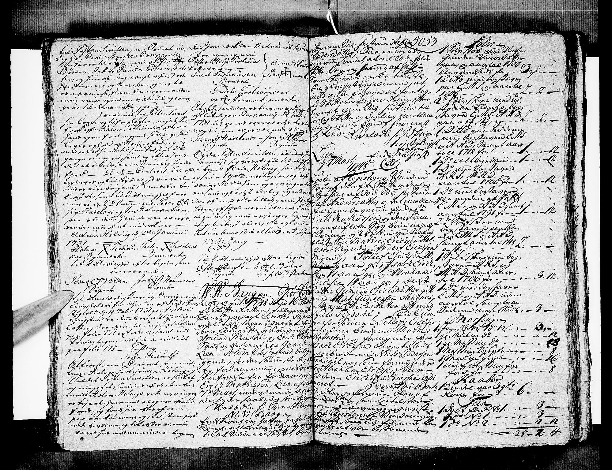Nedre Telemark sorenskriveri, AV/SAKO-A-135/H/Hb/Hbb/L0007: Skifteprotokoll kopi, 1748-1750, p. 5052b-5053a