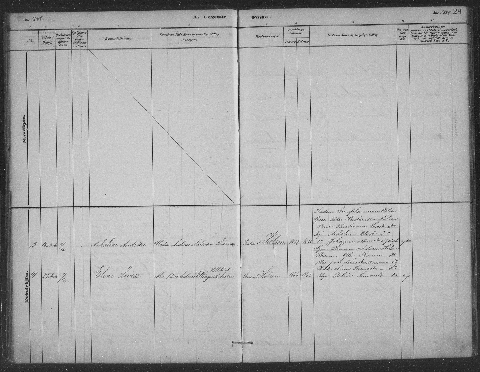 Førde sokneprestembete, AV/SAB-A-79901/H/Hab/Habc/L0002: Parish register (copy) no. C 2, 1881-1911, p. 28