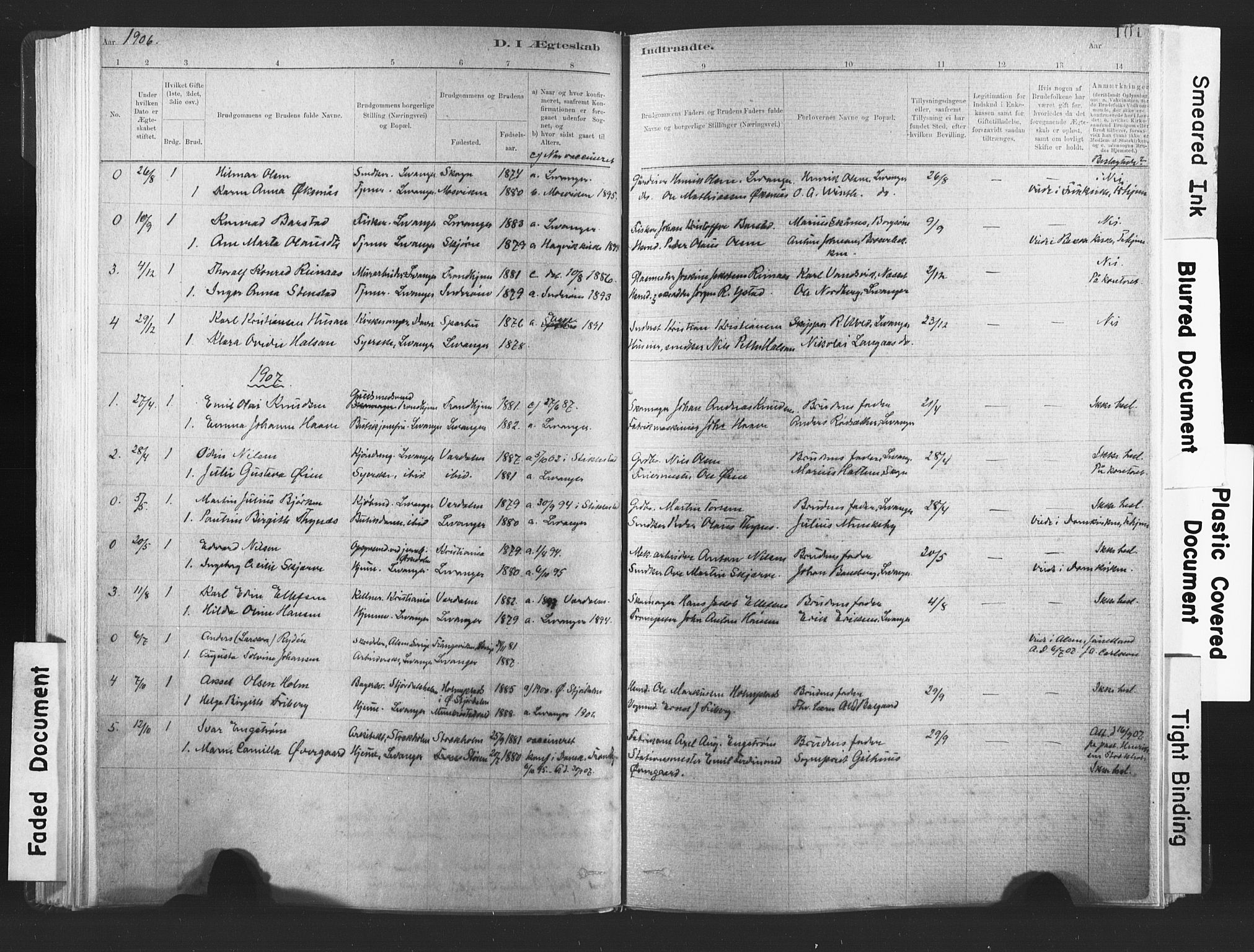 Ministerialprotokoller, klokkerbøker og fødselsregistre - Nord-Trøndelag, SAT/A-1458/720/L0189: Parish register (official) no. 720A05, 1880-1911, p. 101