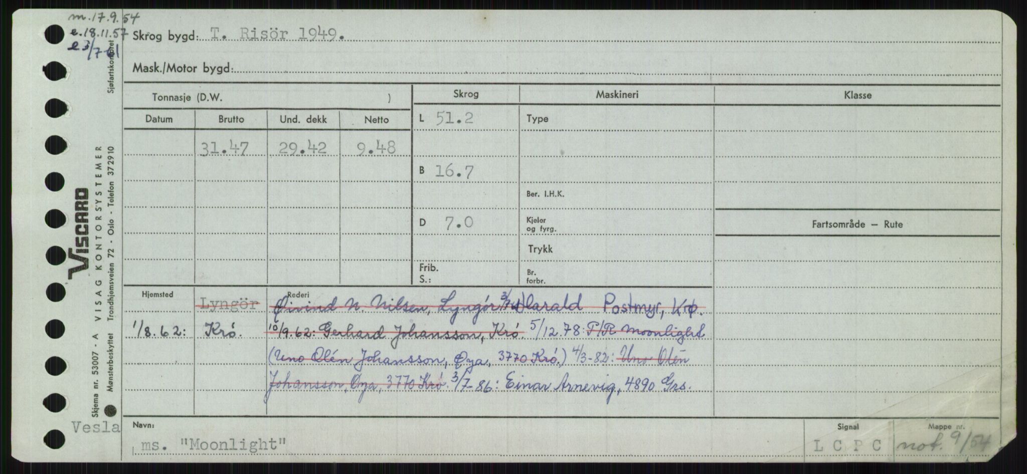 Sjøfartsdirektoratet med forløpere, Skipsmålingen, RA/S-1627/H/Ha/L0004/0001: Fartøy, Mas-R / Fartøy, Mas-Odd, p. 237