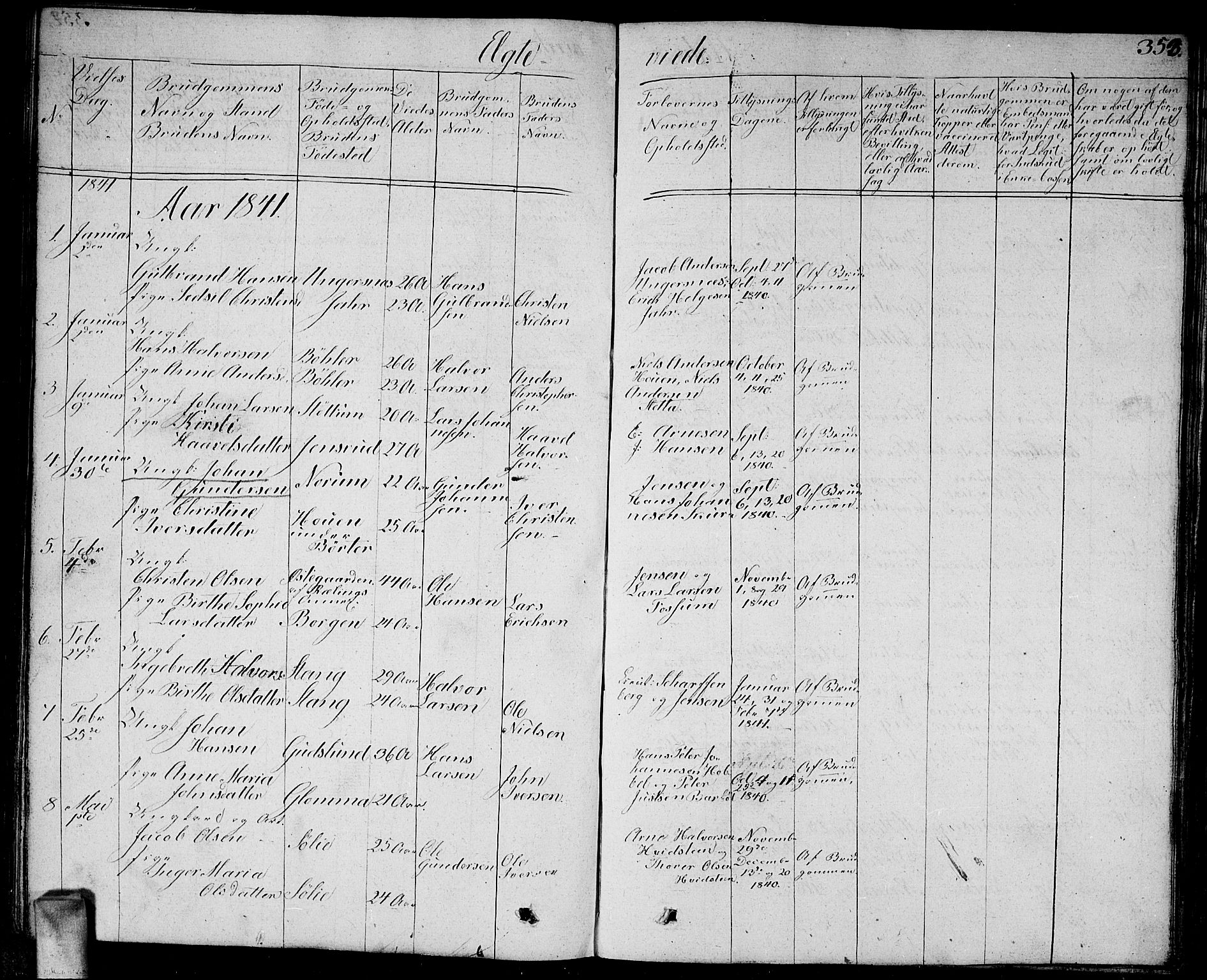 Enebakk prestekontor Kirkebøker, SAO/A-10171c/G/Ga/L0003: Parish register (copy) no. I 3, 1833-1849, p. 353