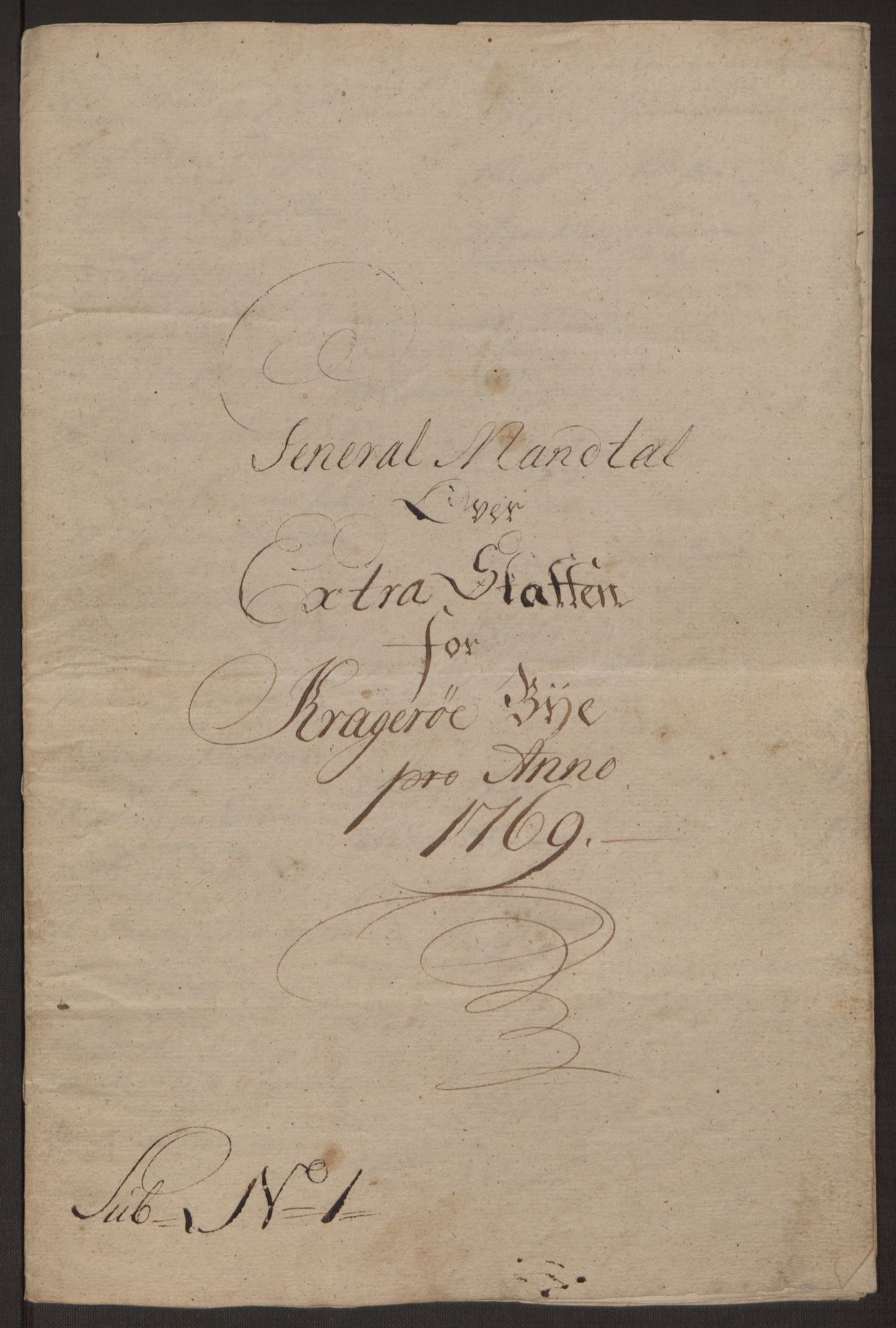 Rentekammeret inntil 1814, Reviderte regnskaper, Byregnskaper, AV/RA-EA-4066/R/Rk/L0218/0003: [K2] Kontribusjonsregnskap / Ekstra- og rangskatt, 1768-1772, p. 29