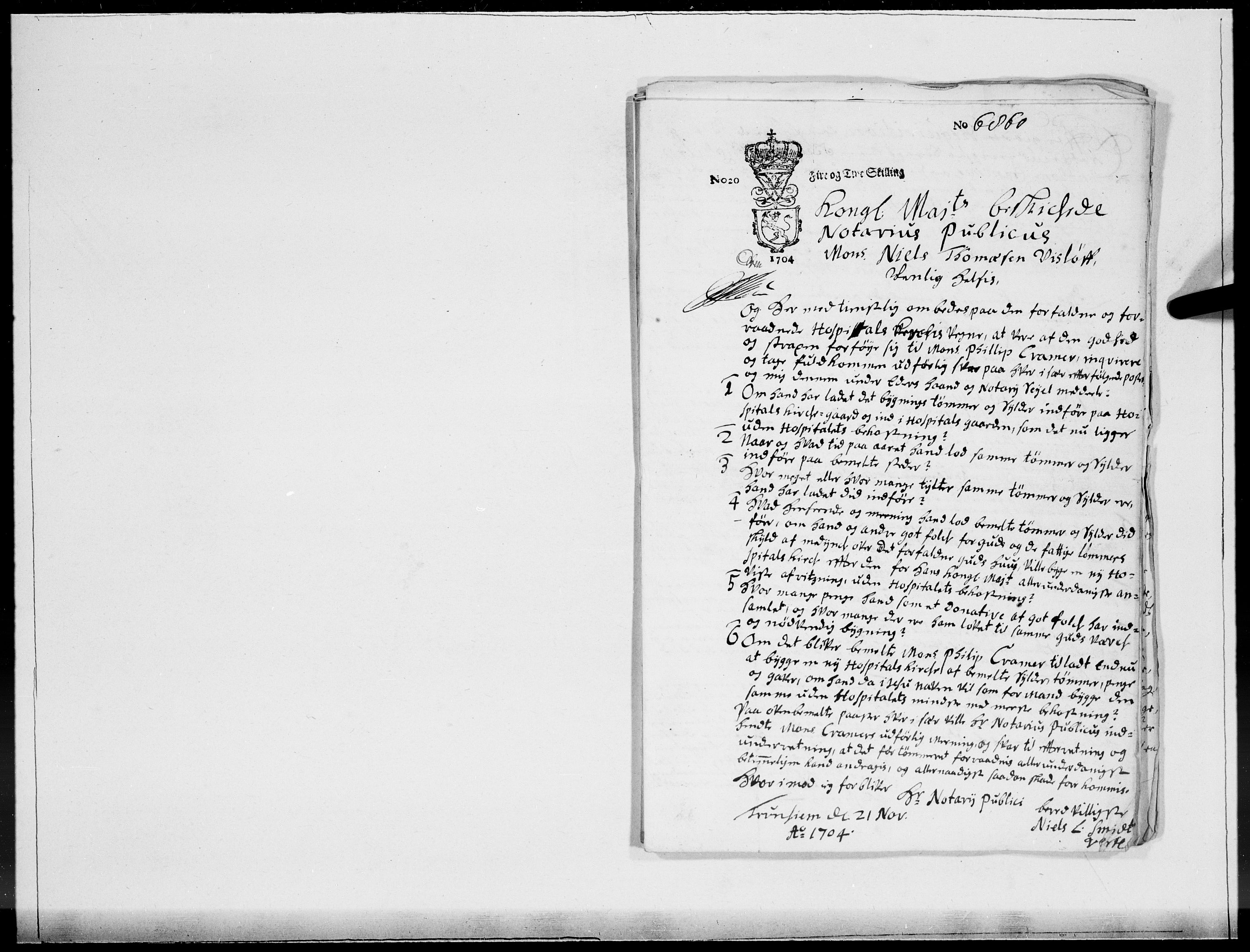 Danske Kanselli 1572-1799, AV/RA-EA-3023/F/Fc/Fcc/Fcca/L0058: Norske innlegg 1572-1799, 1705, p. 17