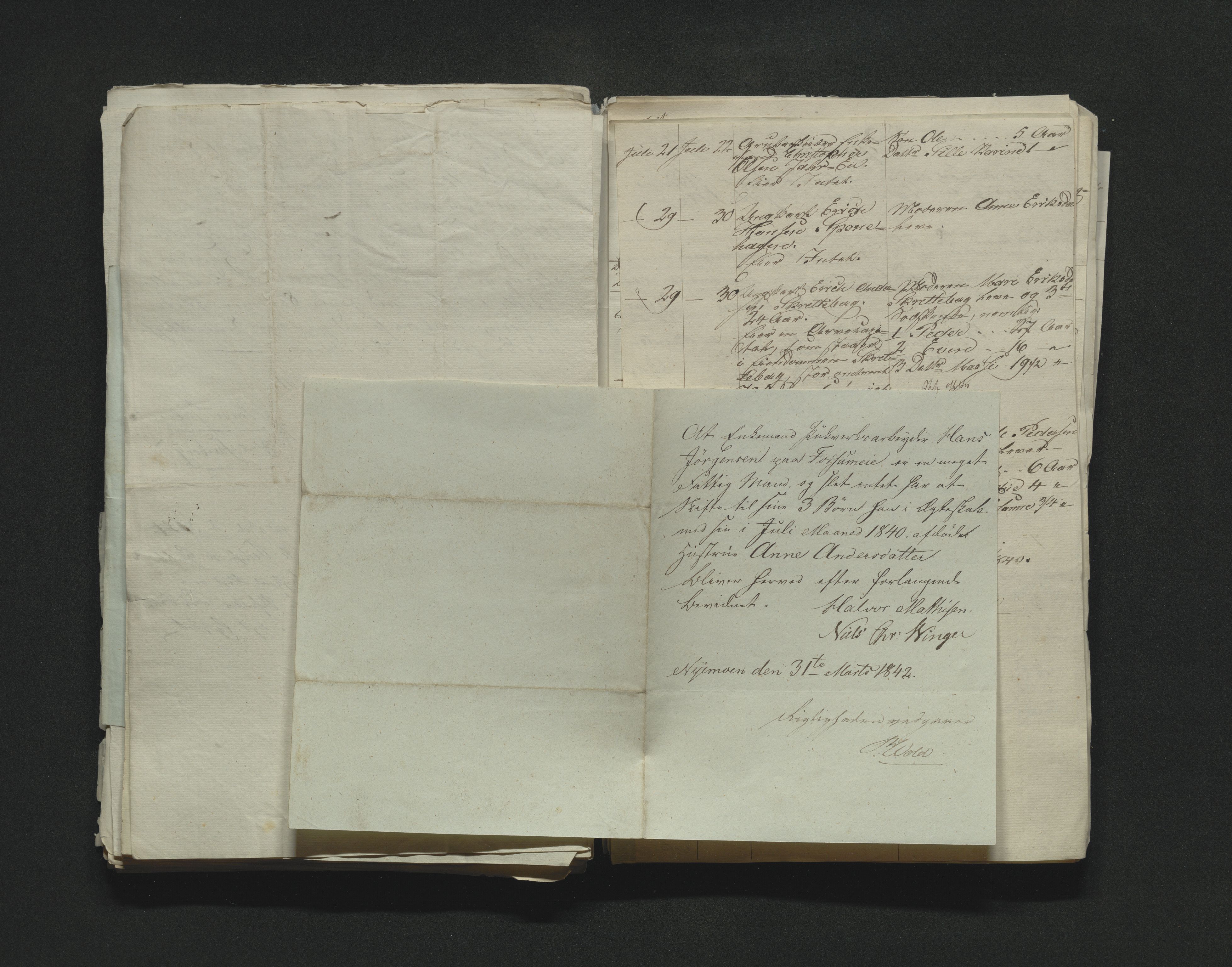 Eiker, Modum og Sigdal sorenskriveri, AV/SAKO-A-123/H/Ha/Hab/L0005: Dødsfallsmeldinger, 1837-1840
