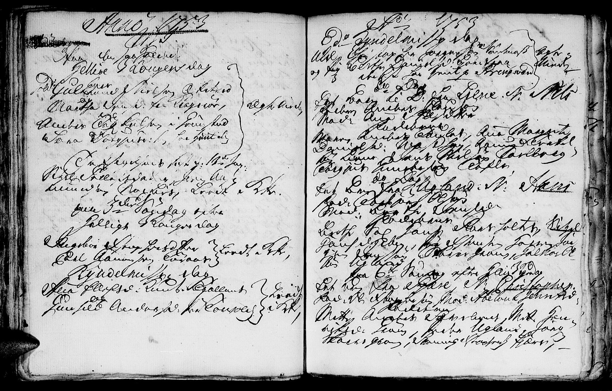 Fjære sokneprestkontor, SAK/1111-0011/F/Fb/L0002: Parish register (copy) no. B 2, 1751-1756, p. 54-55