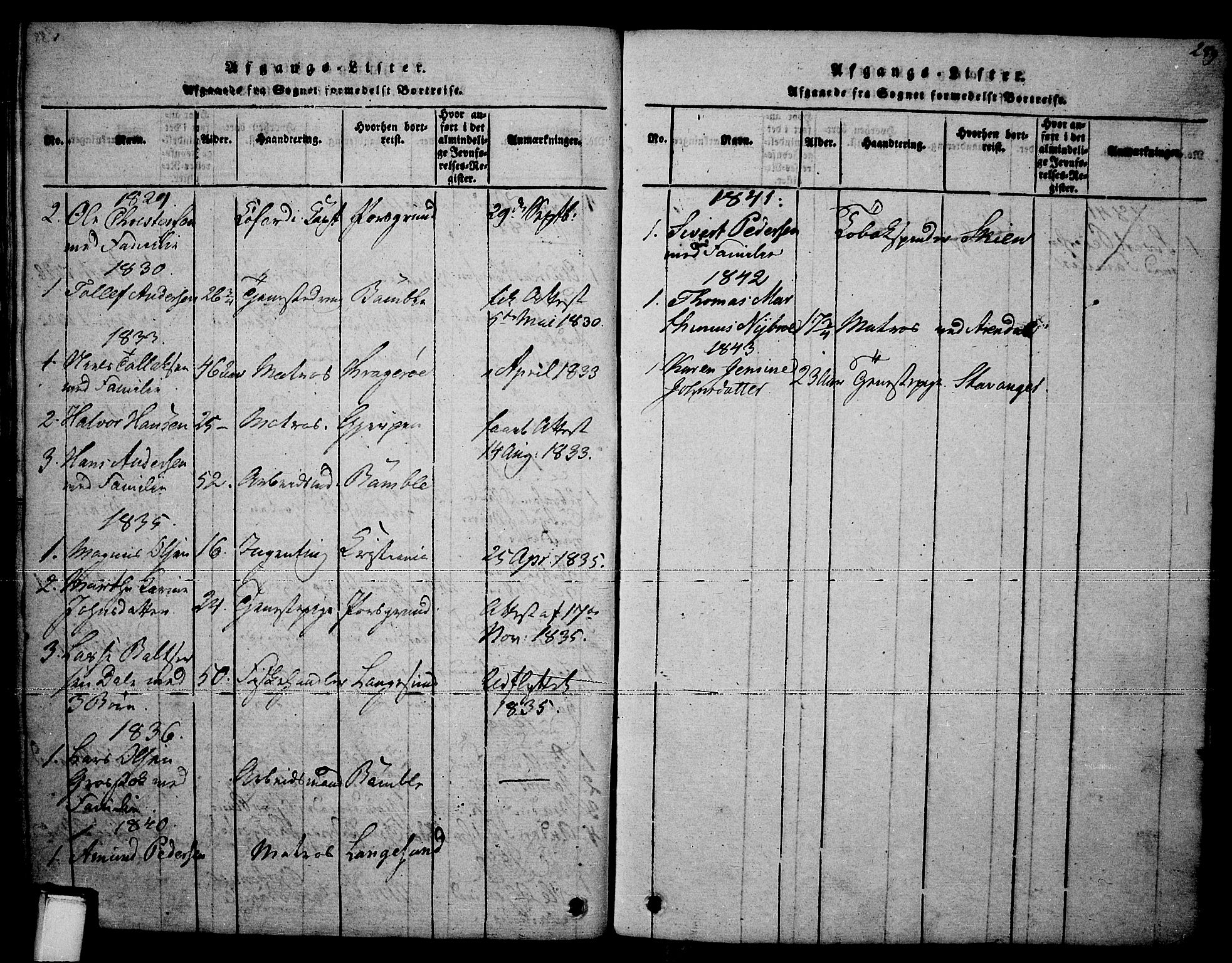 Brevik kirkebøker, SAKO/A-255/F/Fa/L0004: Parish register (official) no. 4, 1814-1846, p. 289